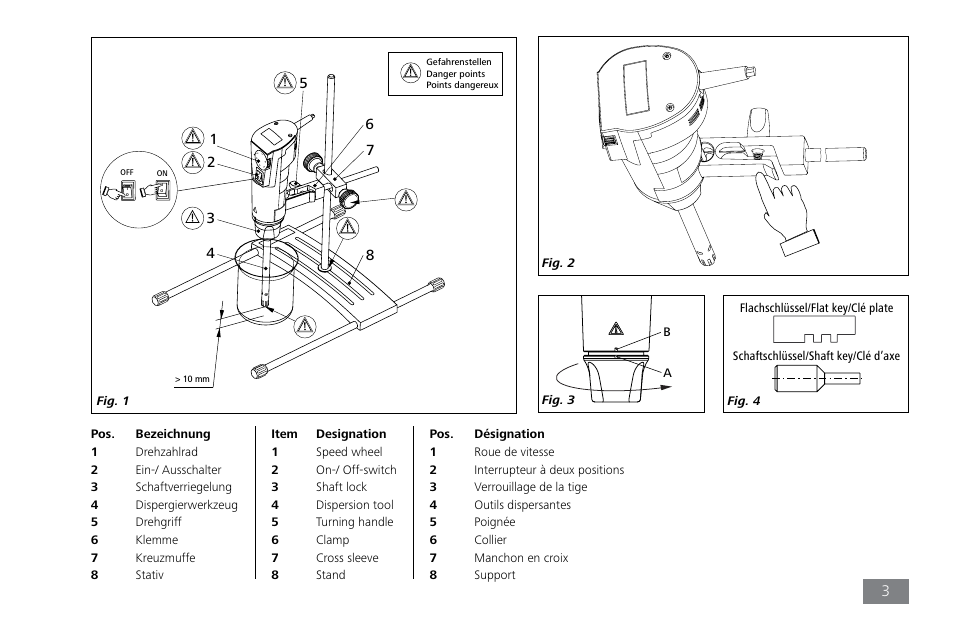 IKA T 10 basic ULTRA-TURRAX User Manual | Page 3 / 68