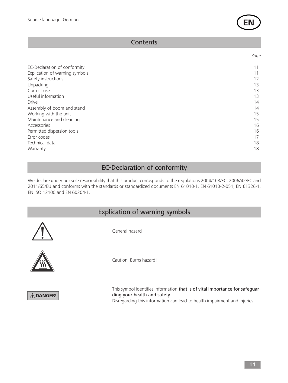 IKA T 18 digital ULTRA-TURRAX User Manual | Page 11 / 188