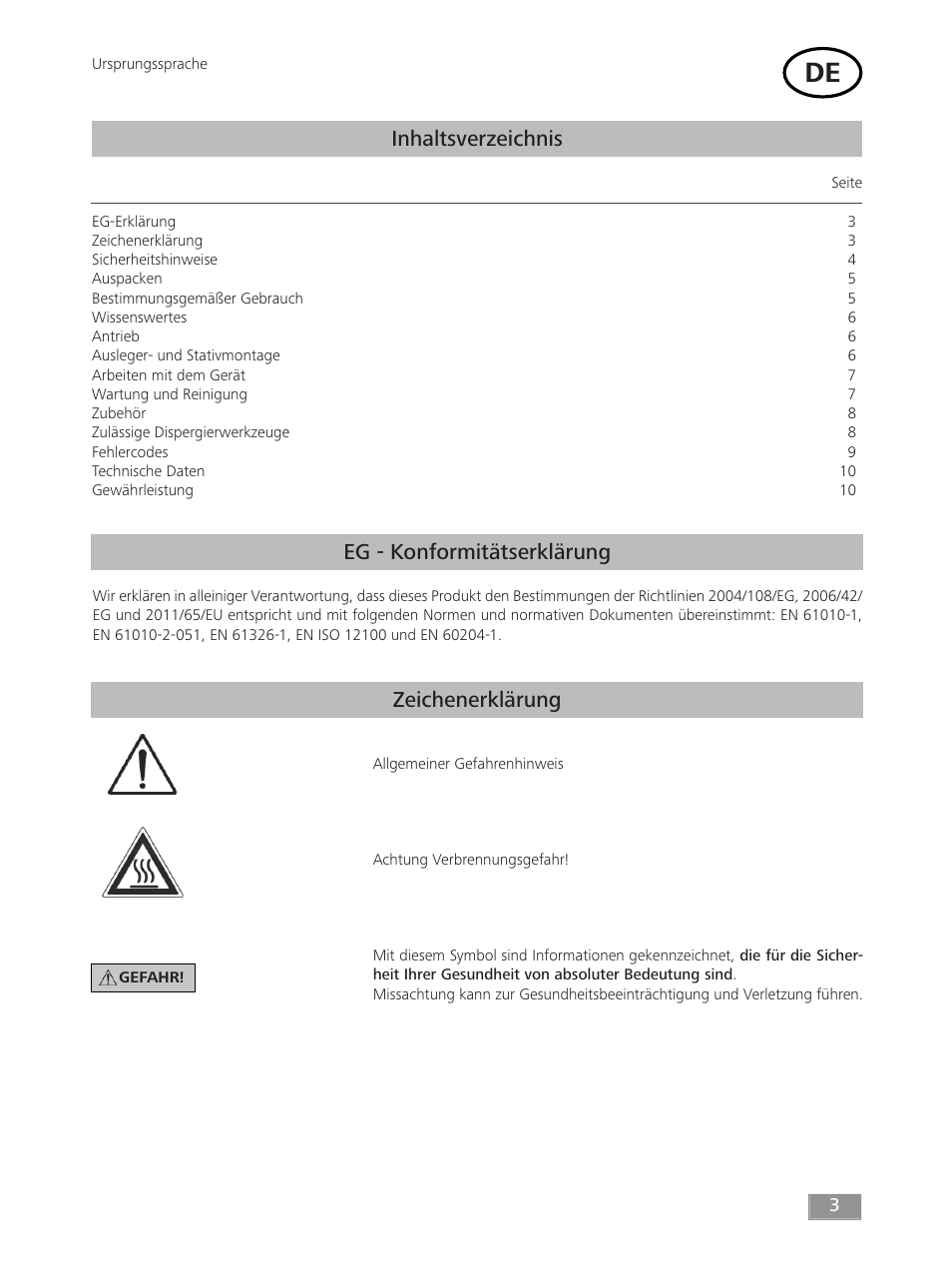 IKA T 18 digital ULTRA-TURRAX User Manual | Page 3 / 188