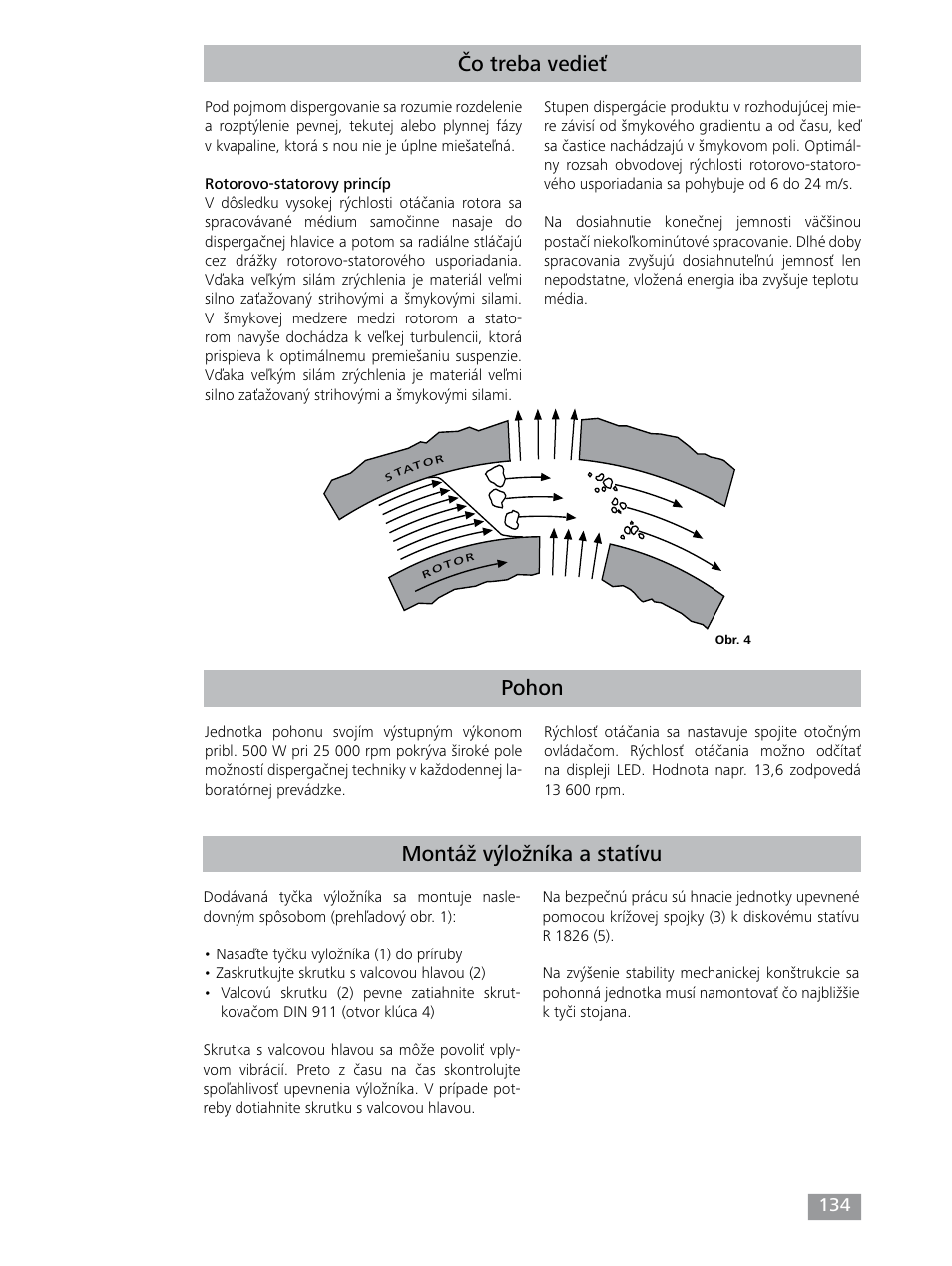 Pohon čo treba vedieť, Montáž výložníka a statívu | IKA T 25 digital ULTRA-TURRAX User Manual | Page 134 / 188
