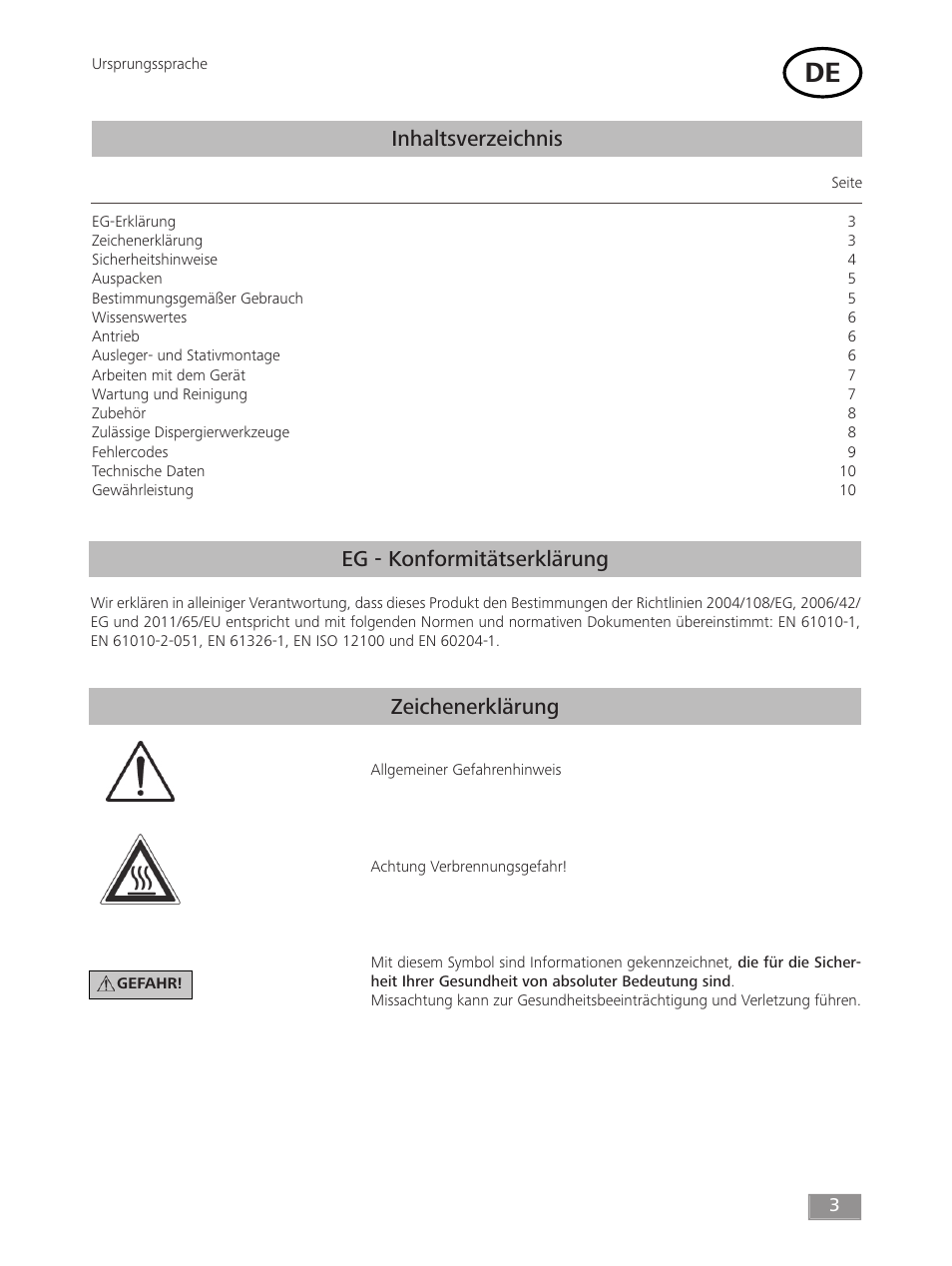 IKA T 50 digital ULTRA-TURRAX User Manual | Page 3 / 188