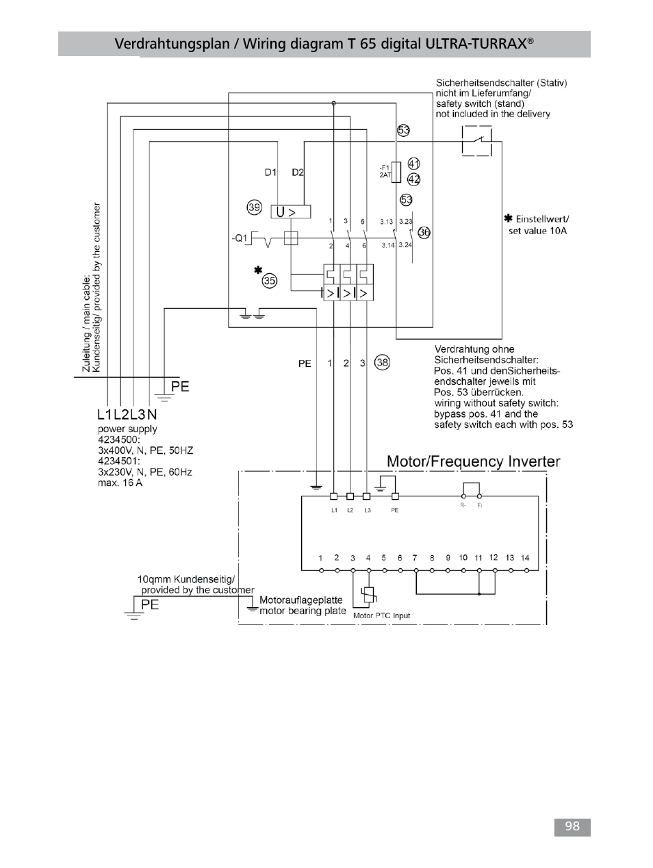 IKA T 65 digital ULTRA-TURRAX User Manual | Page 98 / 100