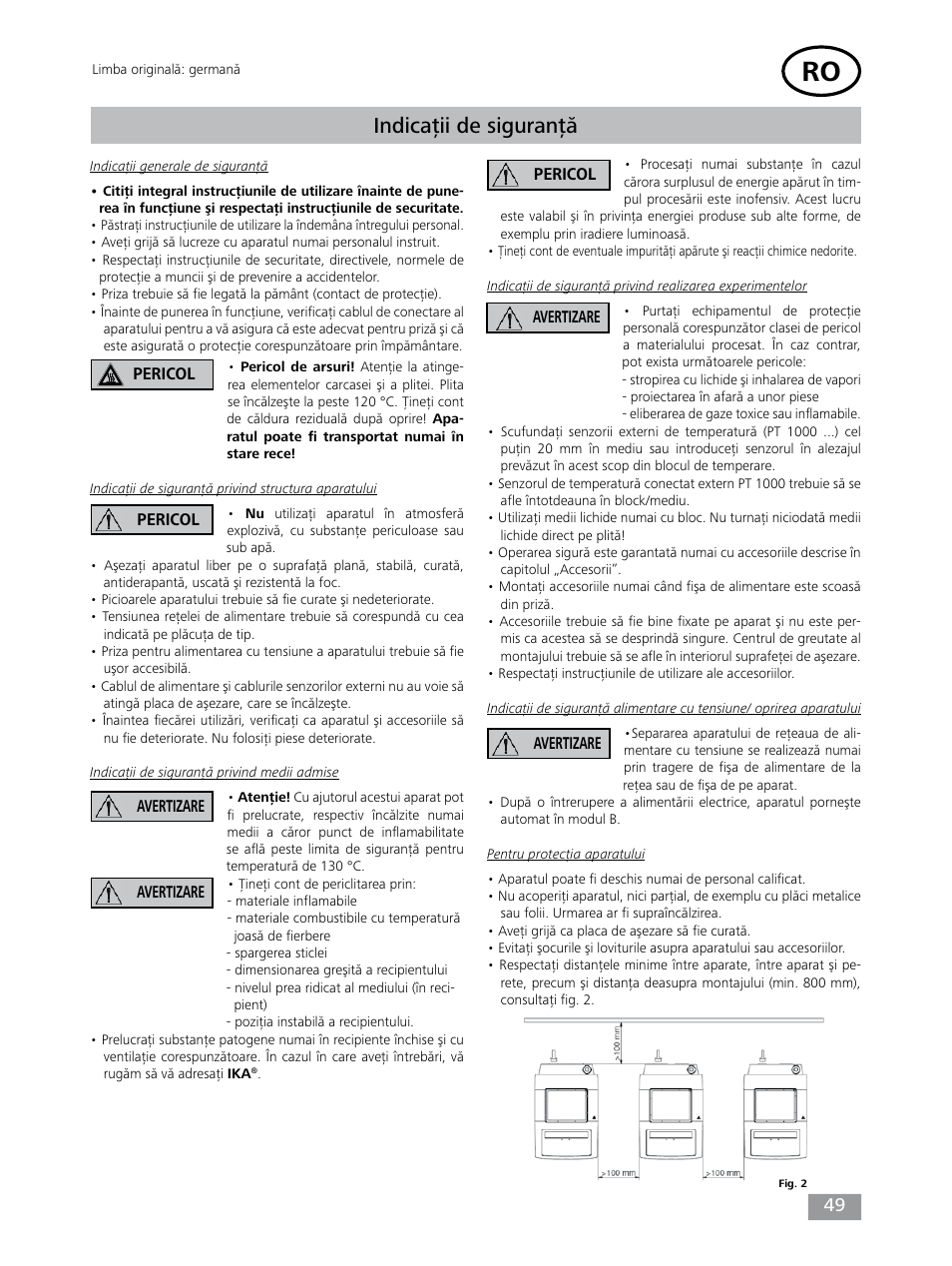 Indicaţii de siguranţă | IKA Dry Block Heater 4 User Manual | Page 49 / 52