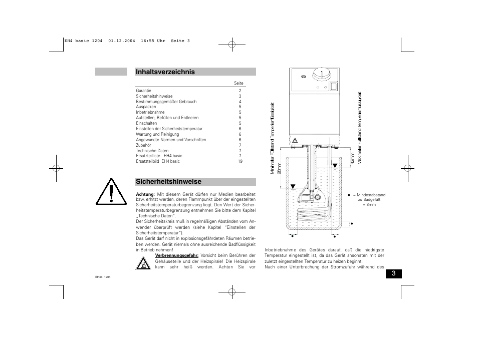 IKA EH 4 basic User Manual | Page 3 / 20