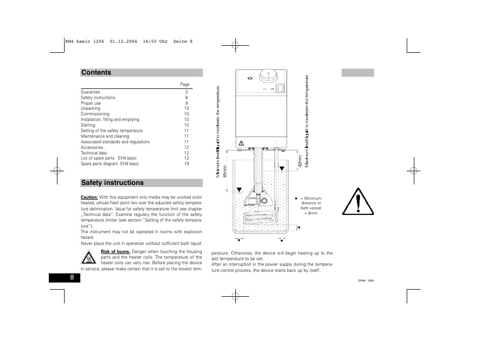 IKA EH 4 basic User Manual | Page 8 / 20