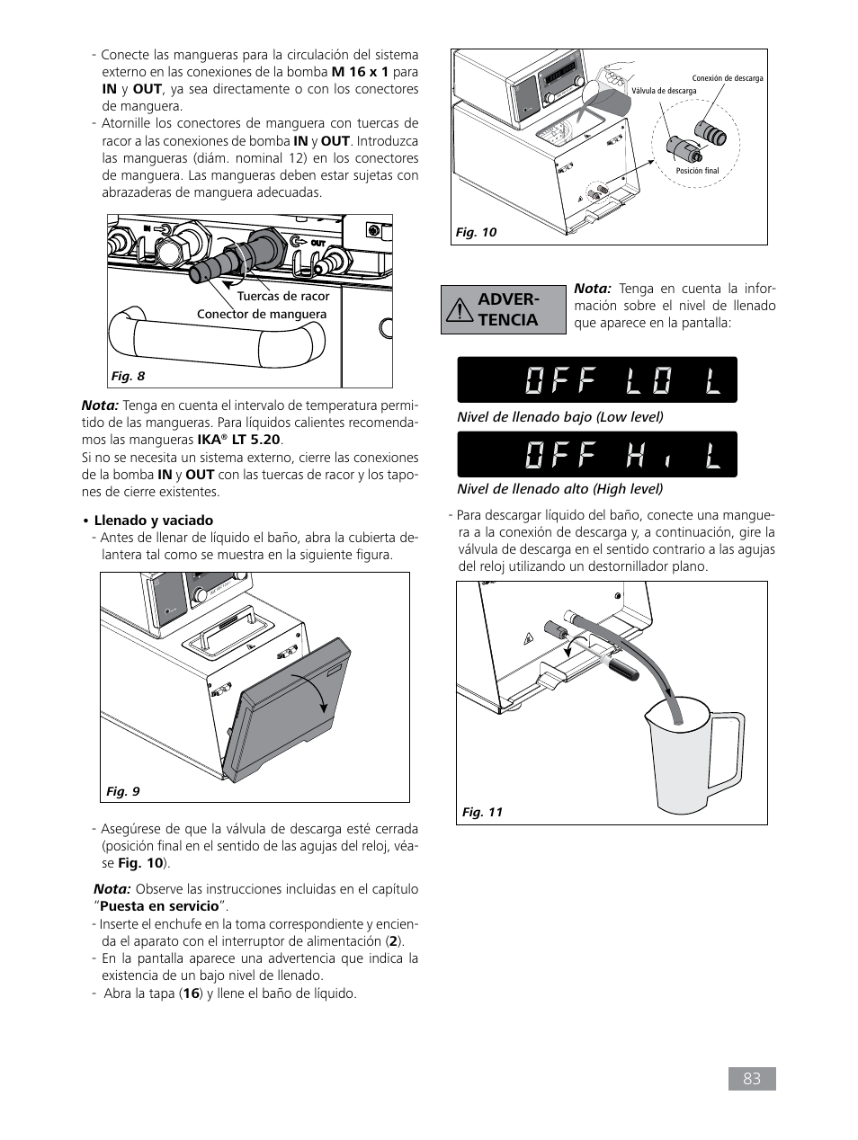 Adver- tencia | IKA HBC 10 baisc User Manual | Page 83 / 168