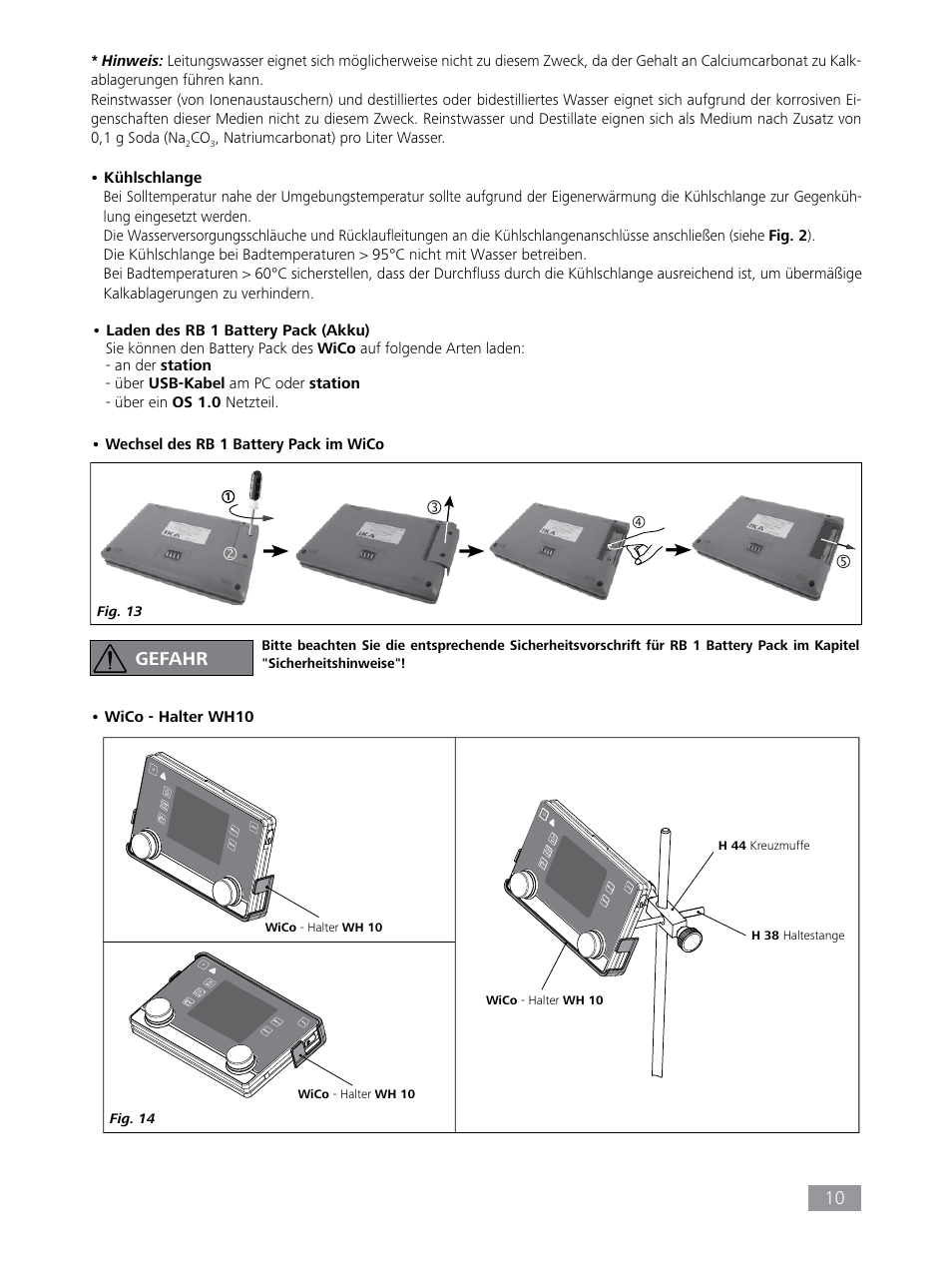 Gefahr | IKA HBC 10 control User Manual | Page 10 / 232