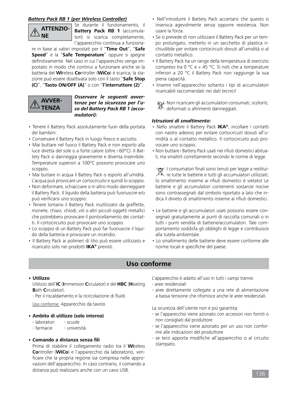 Uso conforme | IKA HBC 10 control User Manual | Page 136 / 232