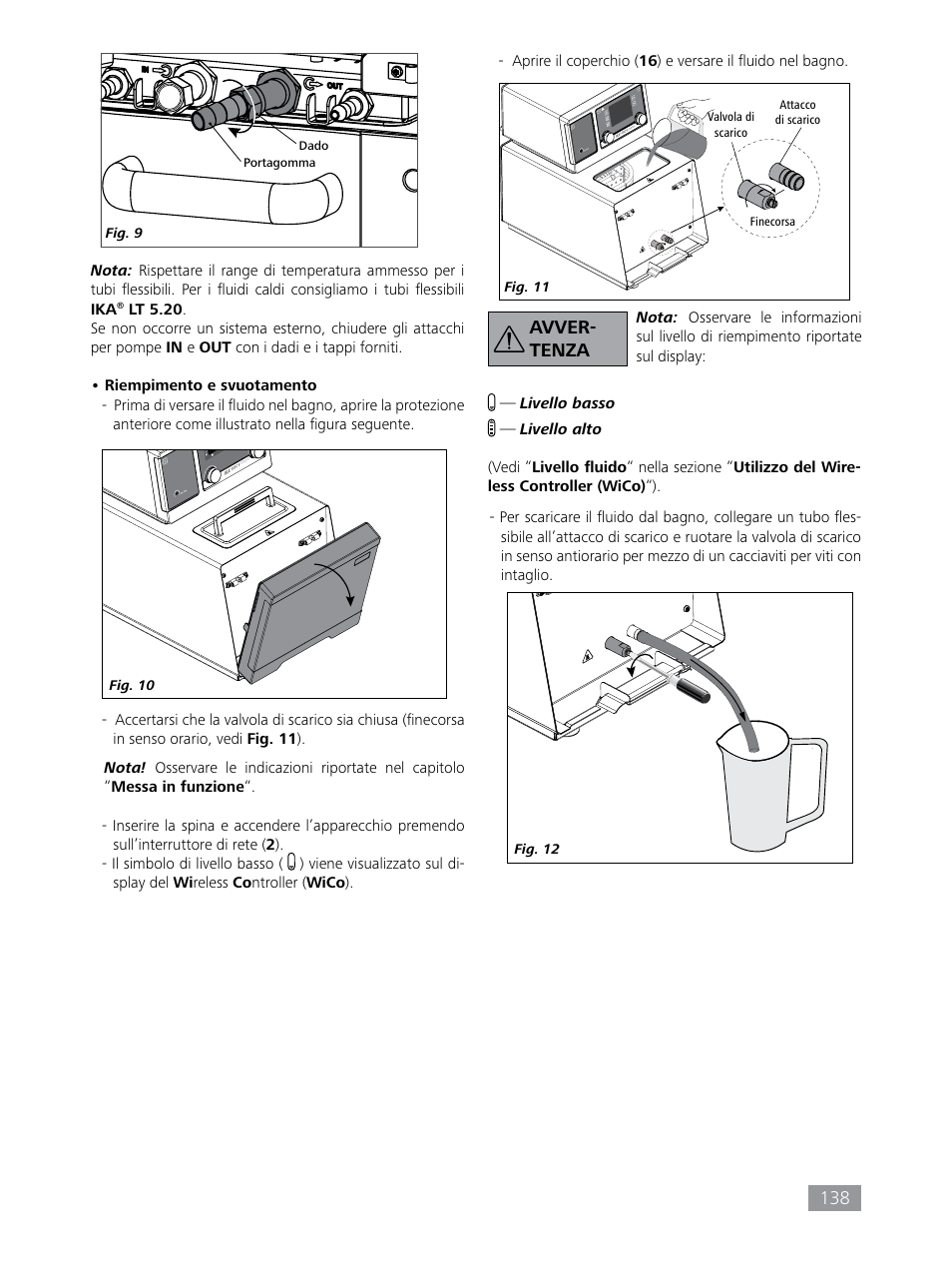 Avver- tenza | IKA HBC 10 control User Manual | Page 138 / 232