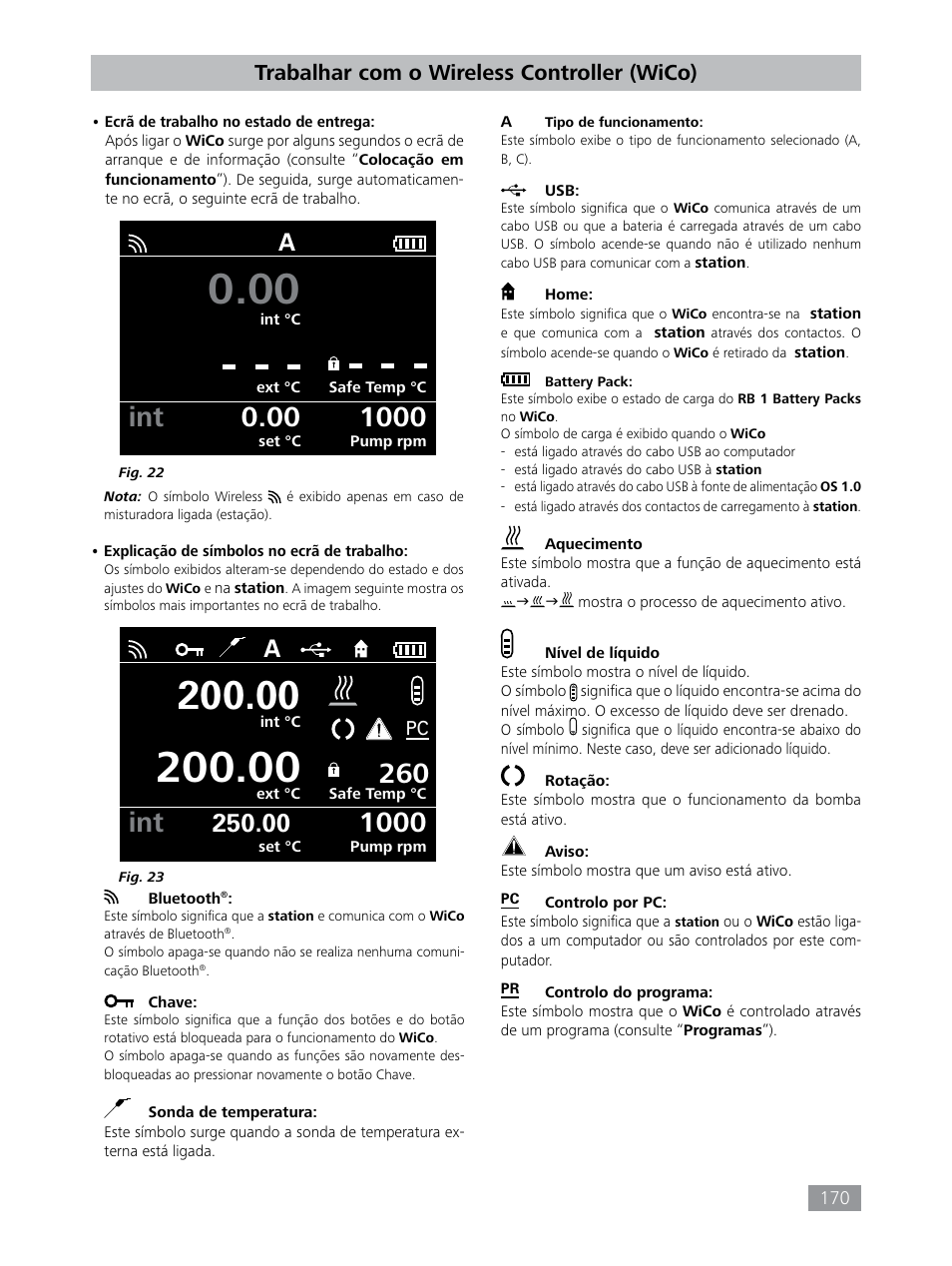 Trabalhar com o wireless controller (wico) | IKA HBC 10 control User Manual | Page 170 / 232