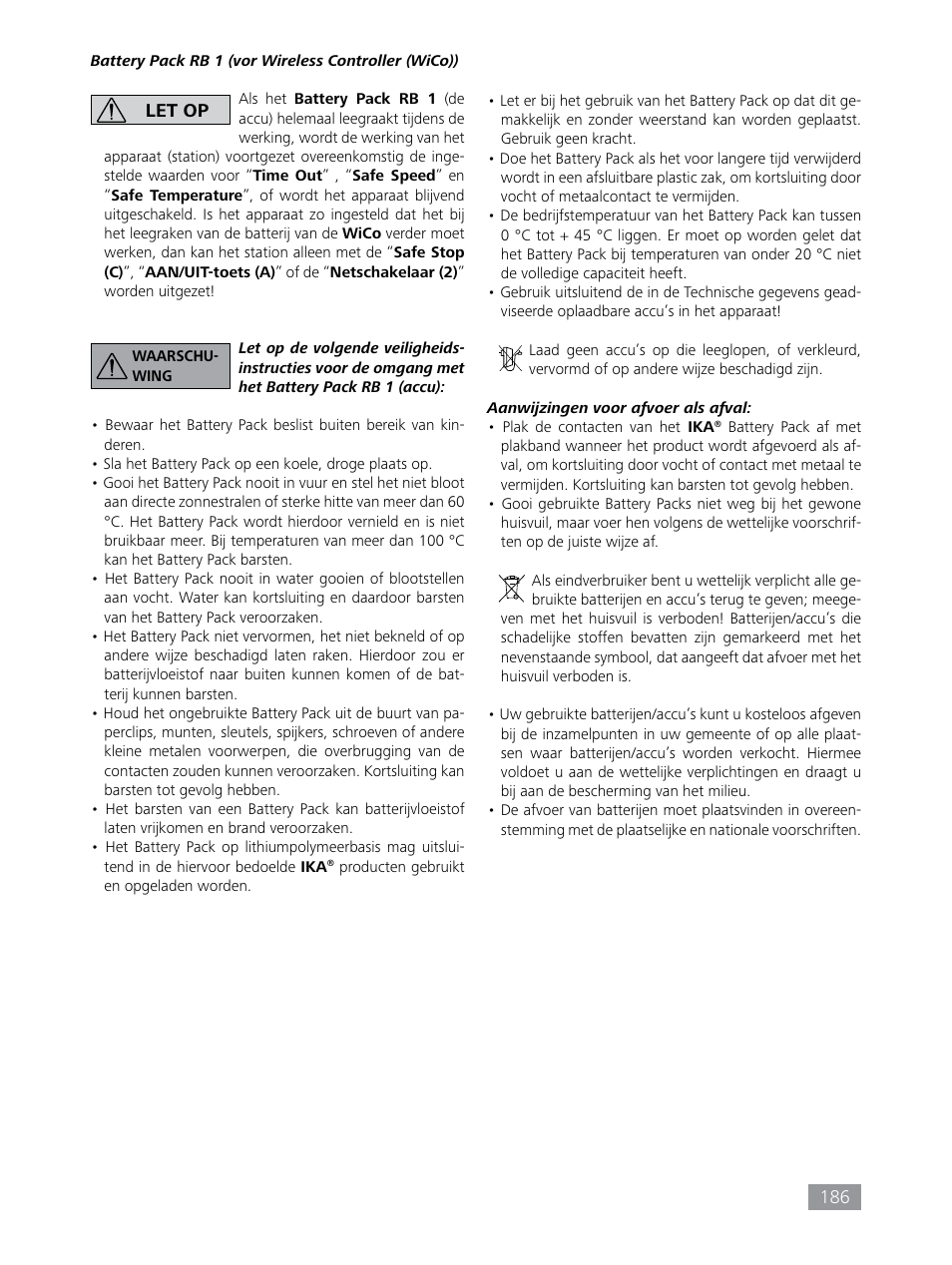 IKA HBC 10 control User Manual | Page 186 / 232