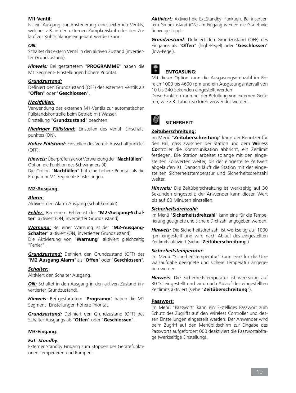 IKA HBC 10 control User Manual | Page 19 / 232