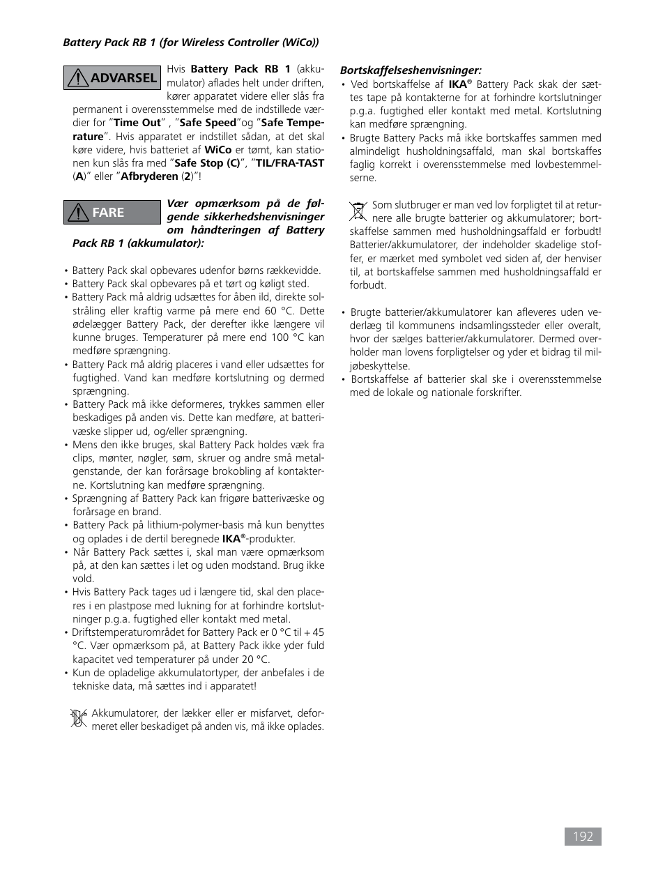 IKA HBC 10 control User Manual | Page 192 / 232