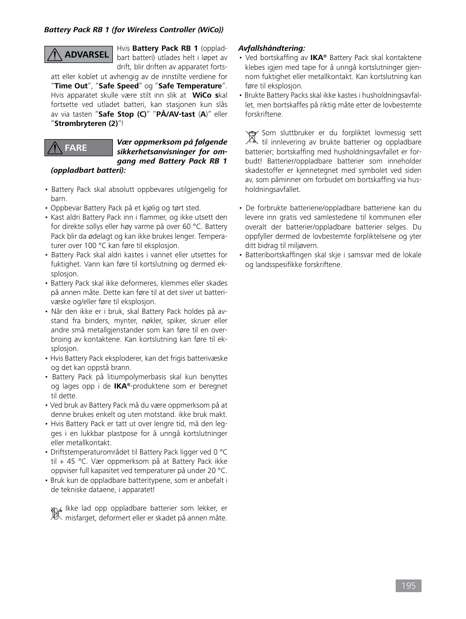 IKA HBC 10 control User Manual | Page 195 / 232