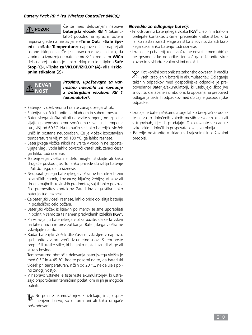 IKA HBC 10 control User Manual | Page 210 / 232