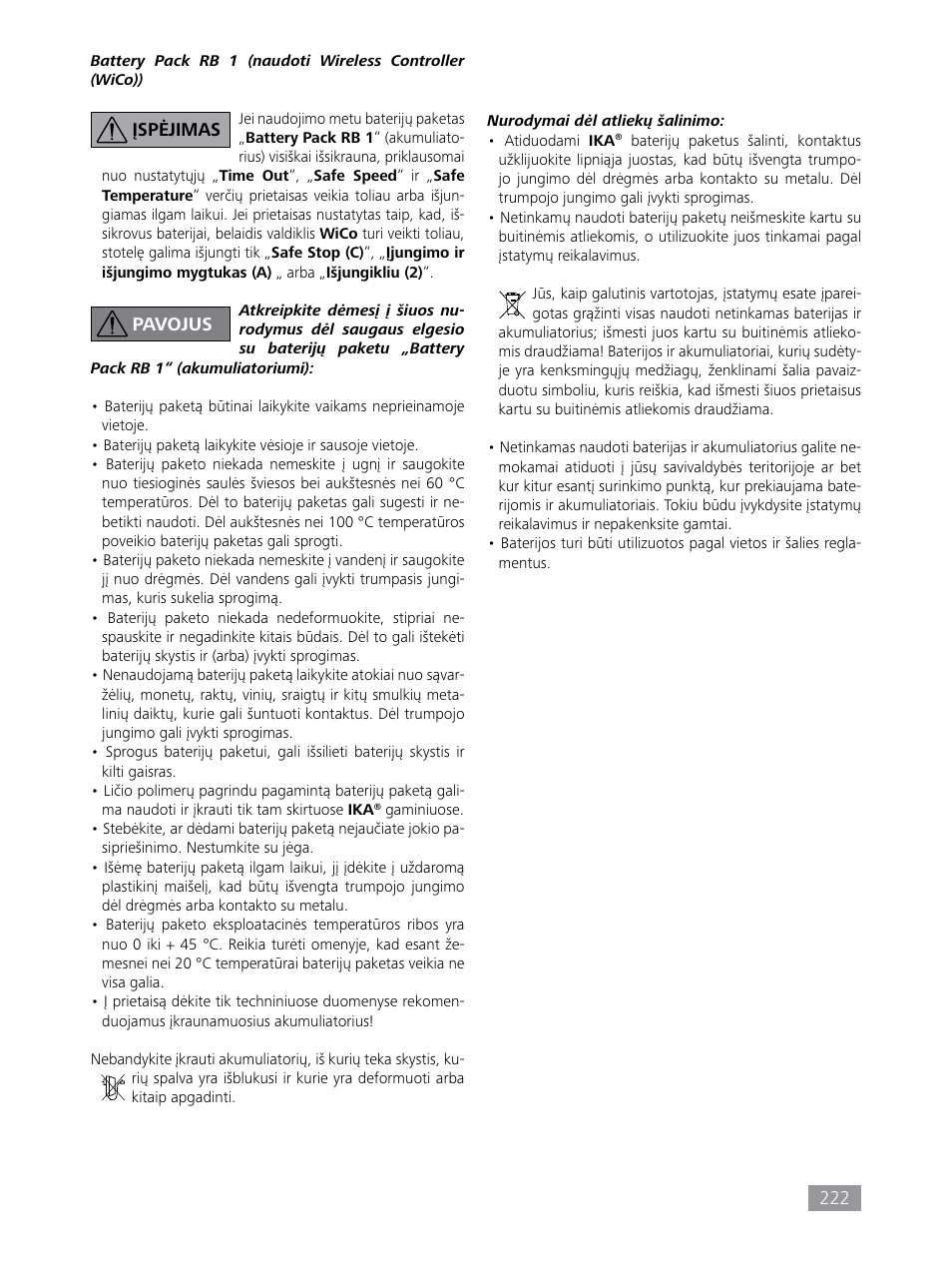 IKA HBC 10 control User Manual | Page 222 / 232