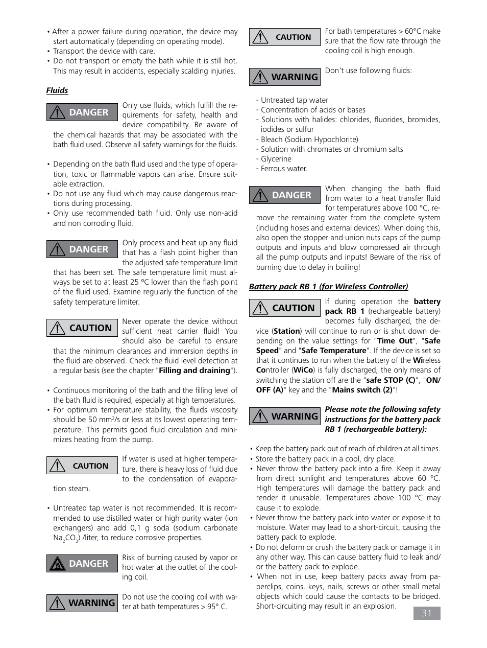 IKA HBC 10 control User Manual | Page 31 / 232