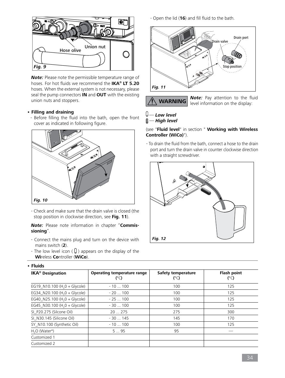 Warning | IKA HBC 10 control User Manual | Page 34 / 232