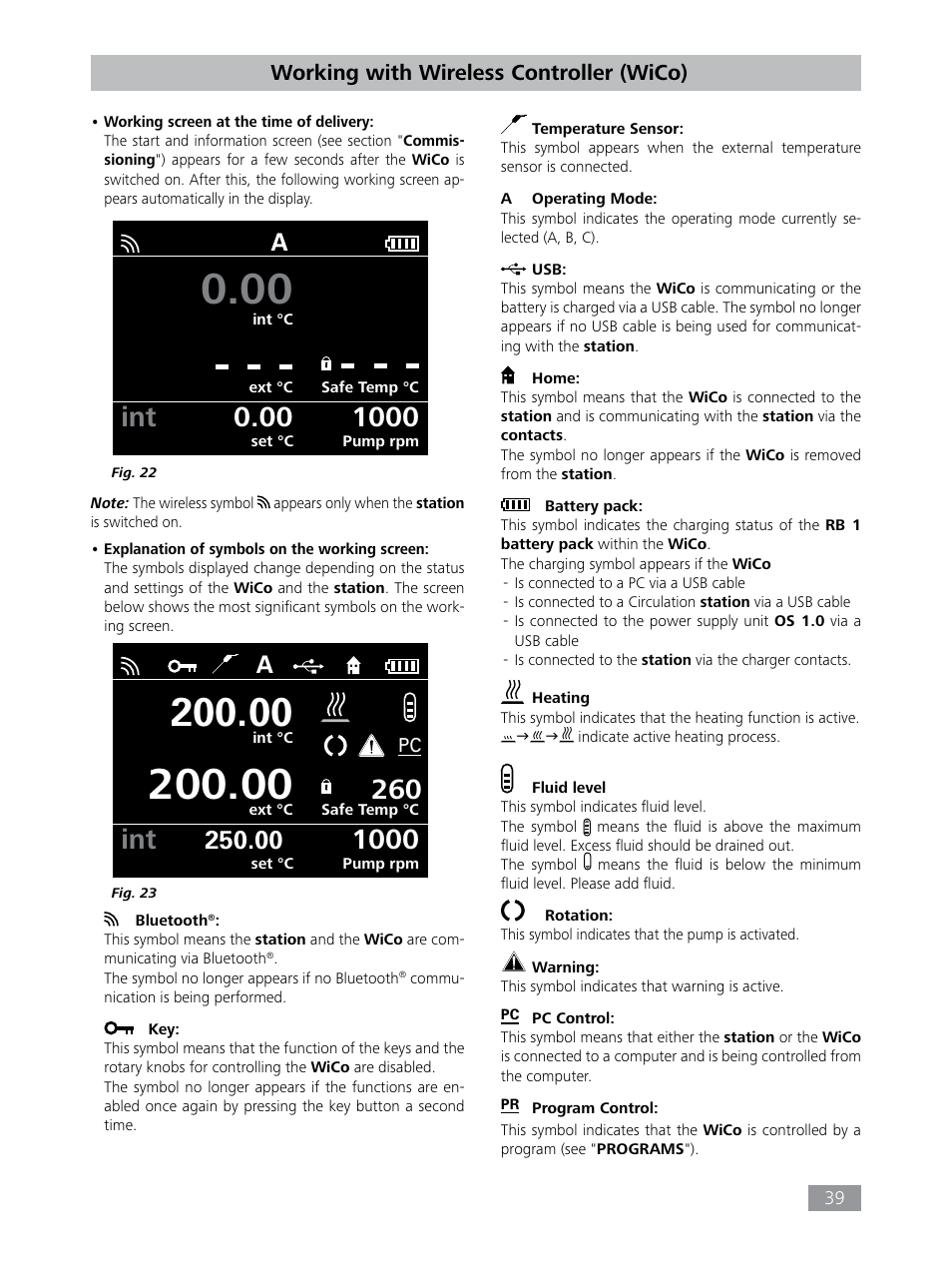Working with wireless controller (wico) | IKA HBC 10 control User Manual | Page 39 / 232