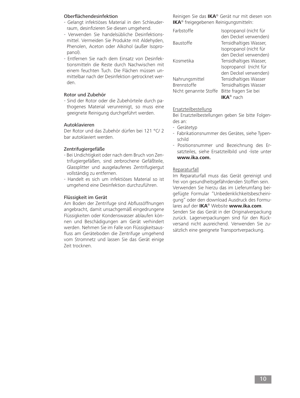 IKA mini G User Manual | Page 10 / 72