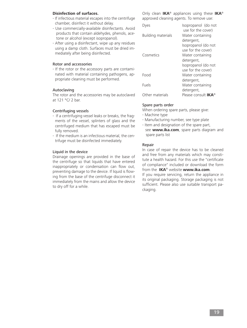 IKA mini G User Manual | Page 19 / 72