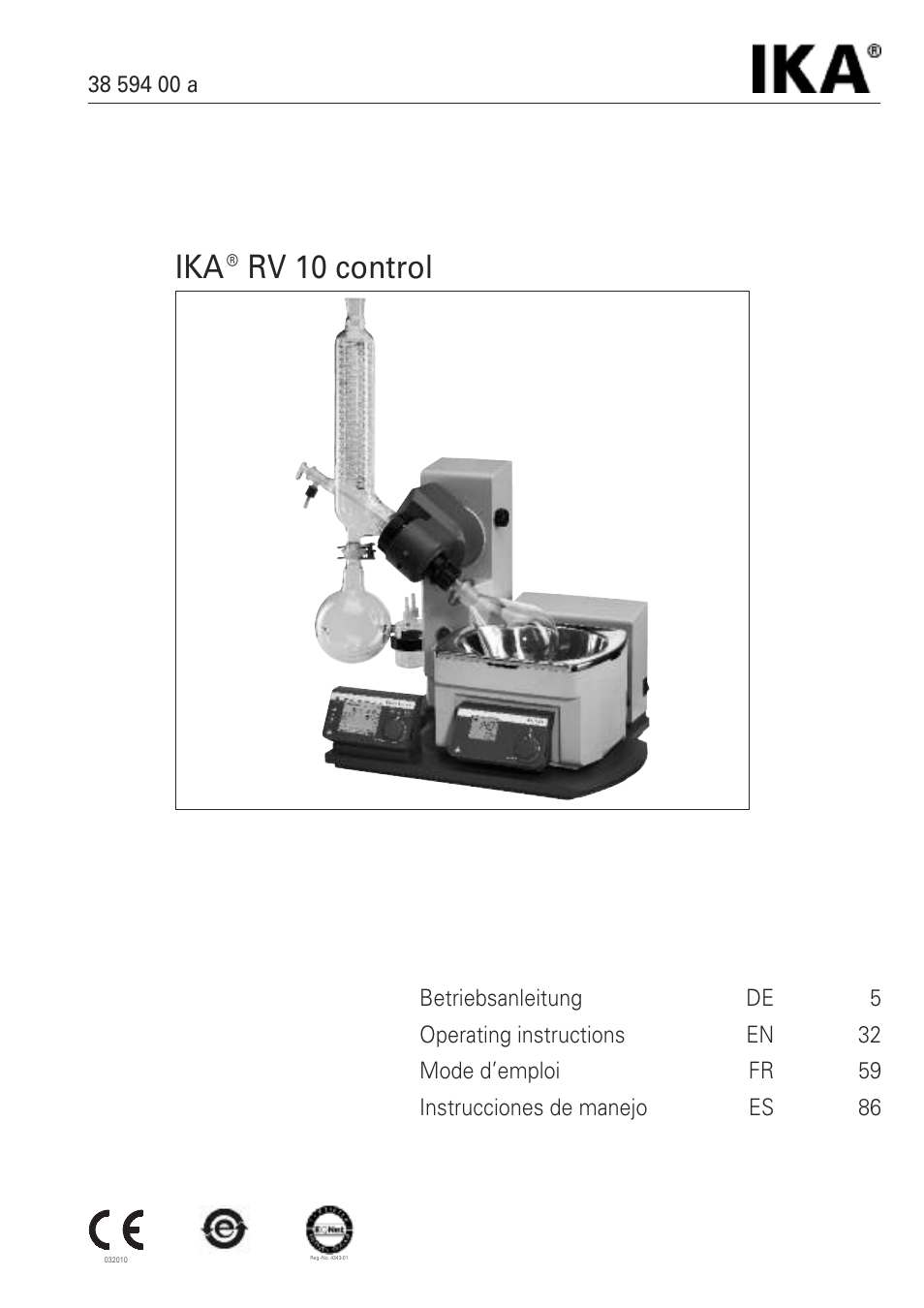 IKA RV 10 control FLEX User Manual | 114 pages