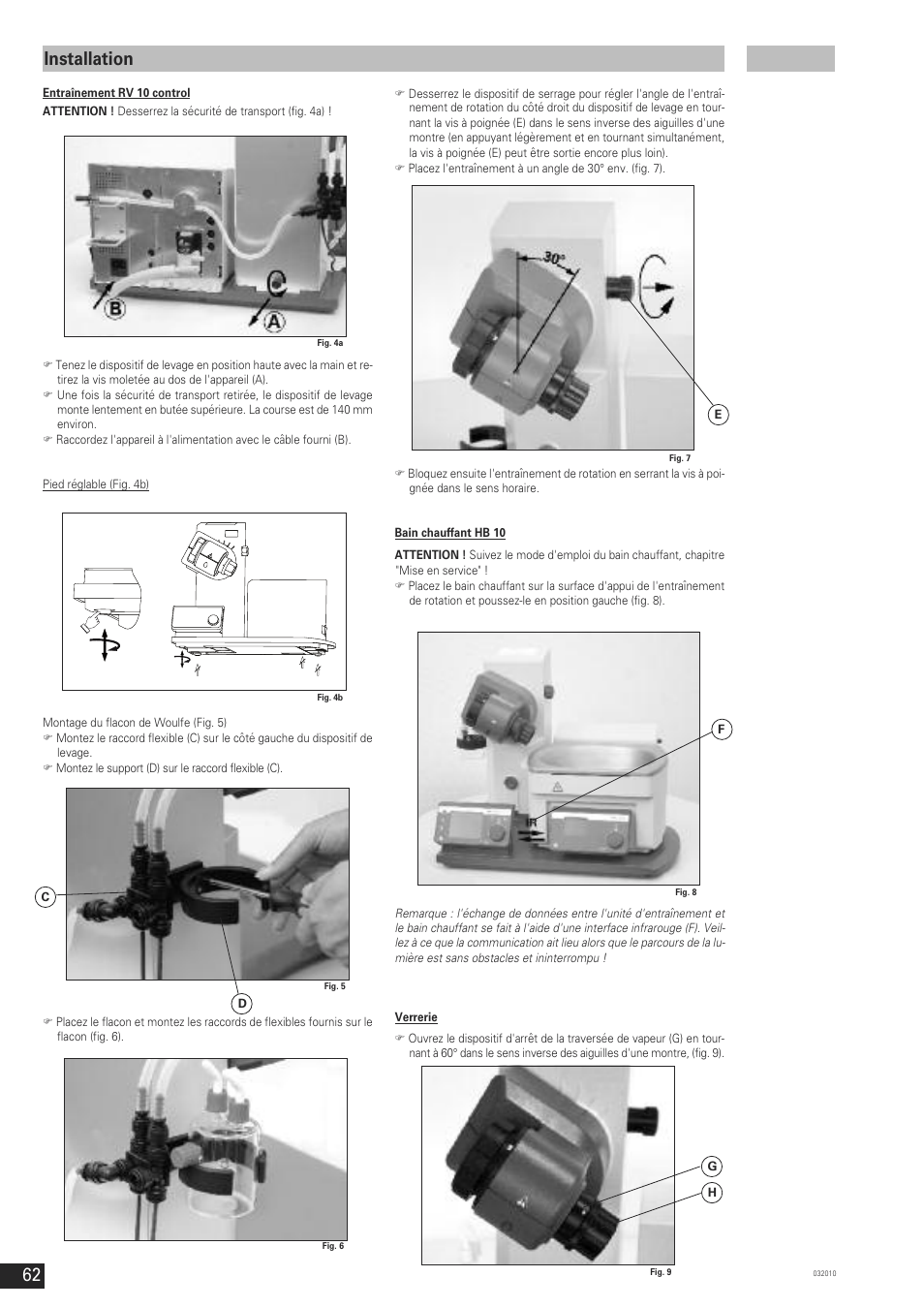 Installation | IKA RV 10 control FLEX User Manual | Page 61 / 114