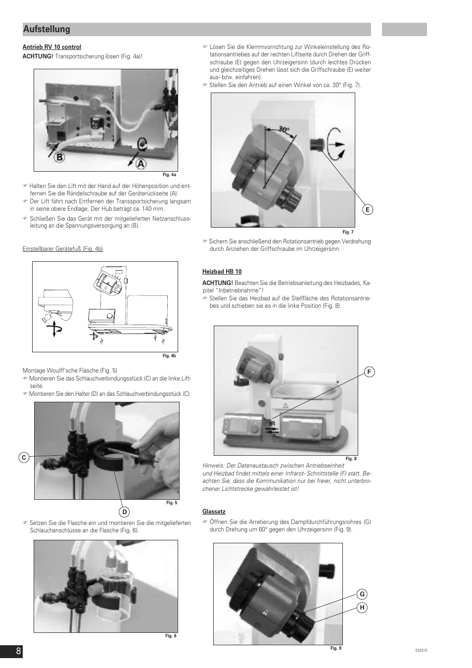 Aufstellung | IKA RV 10 control FLEX User Manual | Page 7 / 114