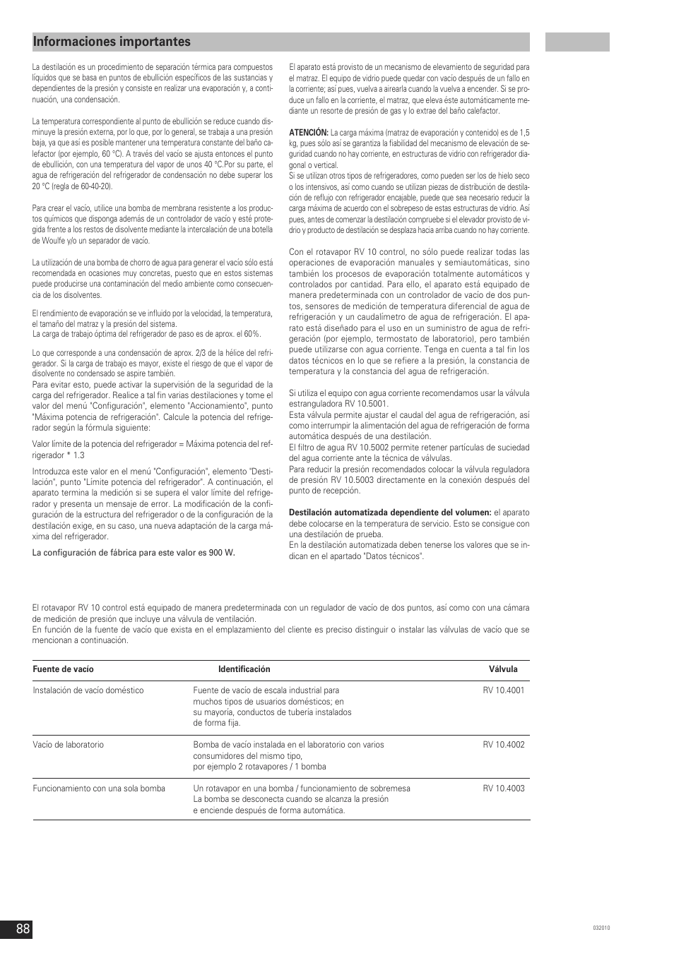Informaciones importantes | IKA RV 10 control FLEX User Manual | Page 87 / 114