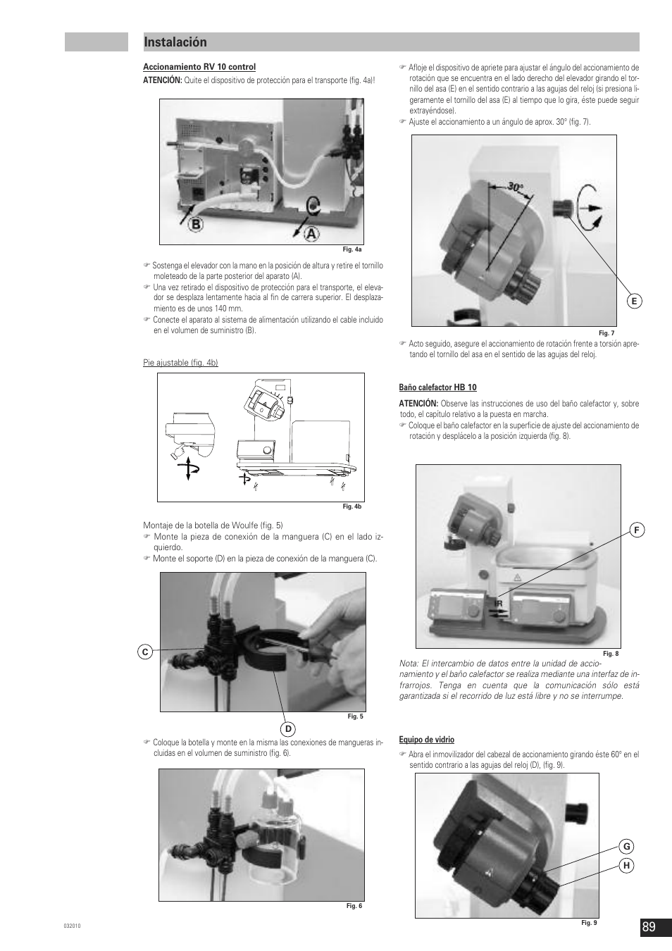 Instalación | IKA RV 10 control FLEX User Manual | Page 88 / 114