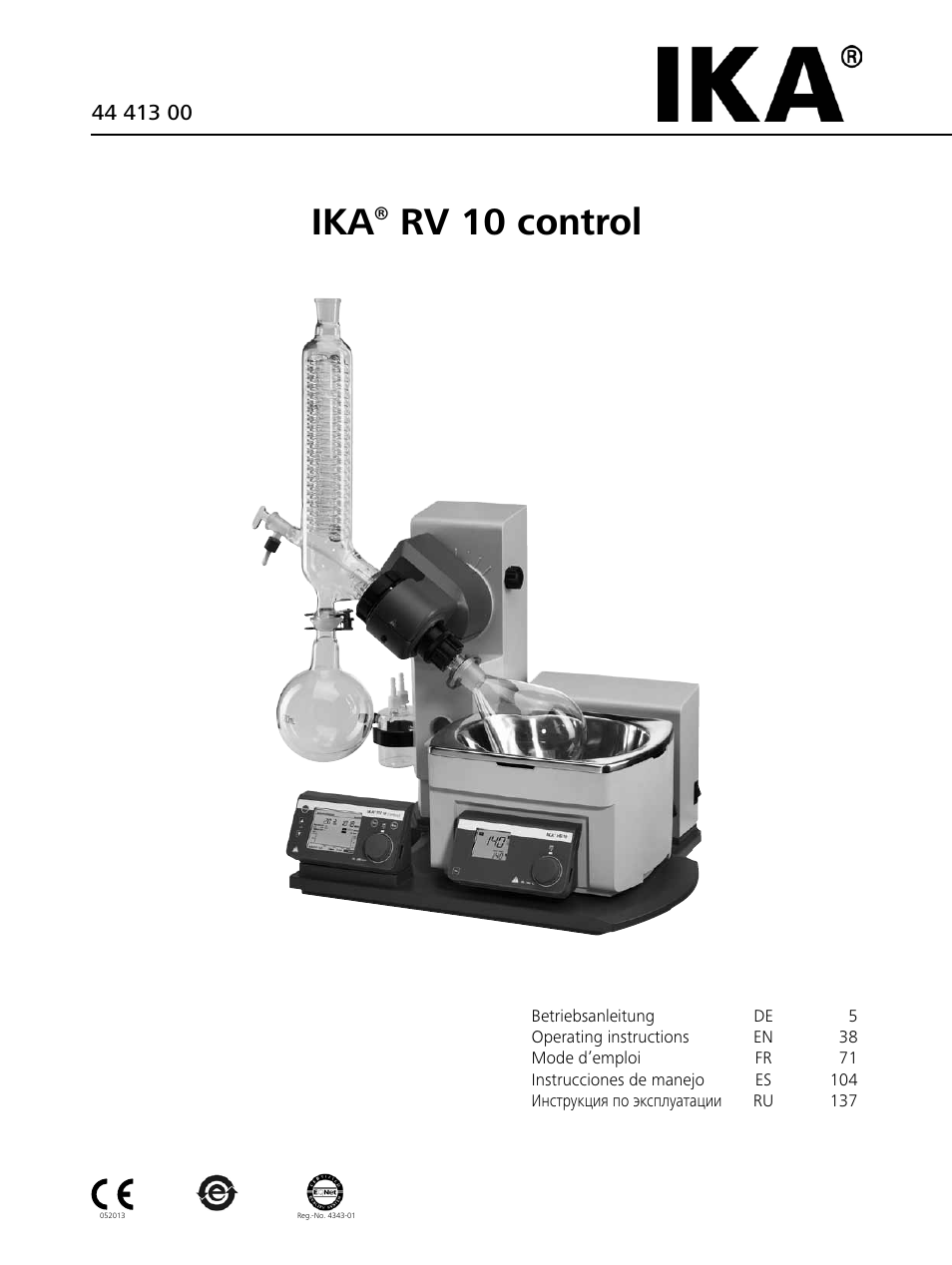 IKA RV 10 control FLEX auto User Manual | 172 pages