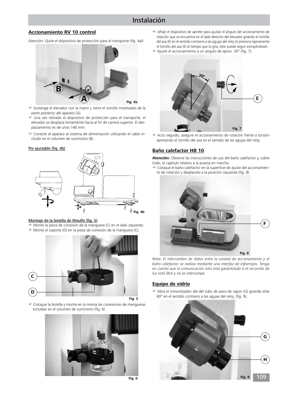 Instalación | IKA RV 10 control FLEX auto User Manual | Page 109 / 172