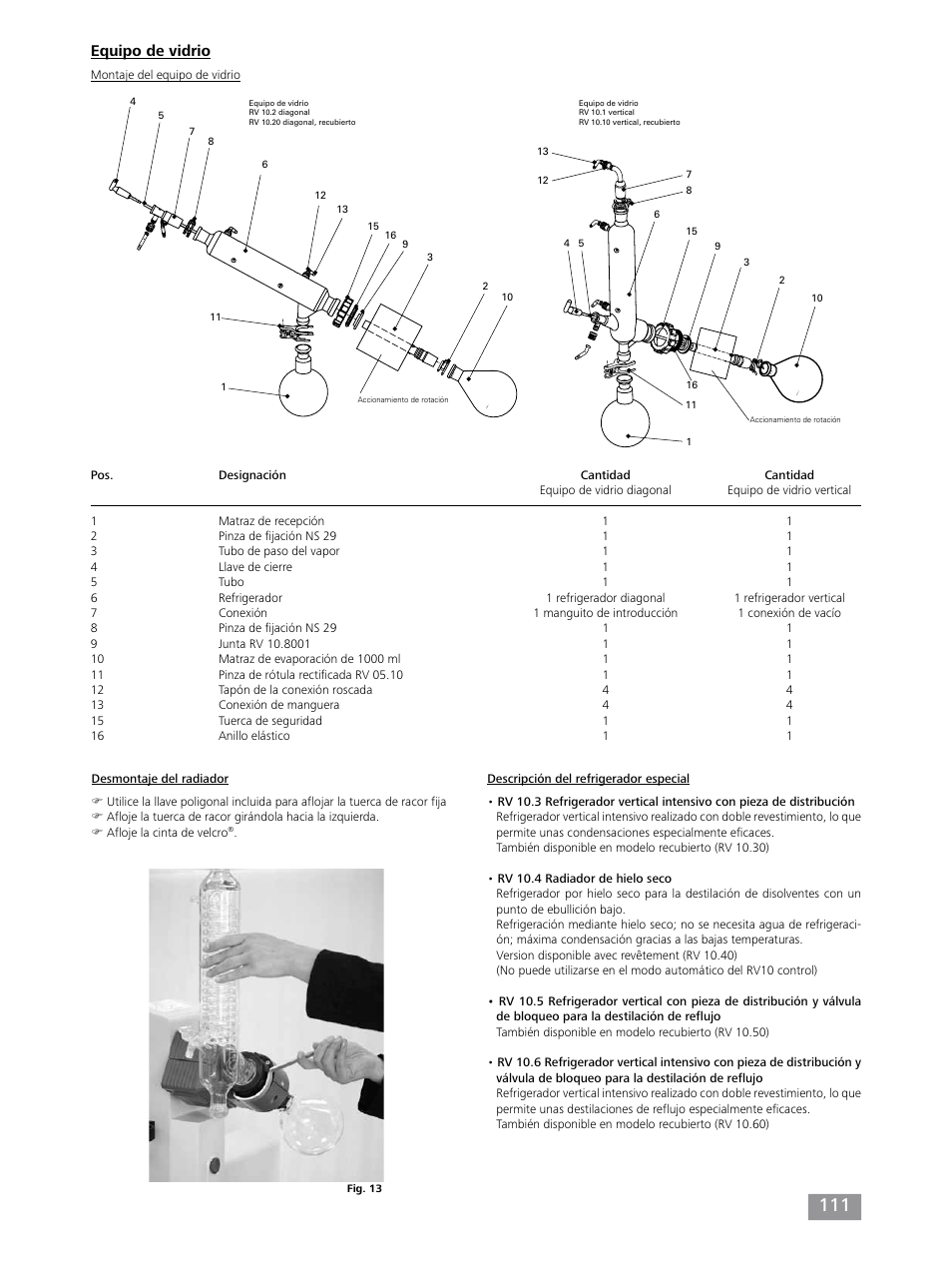 Equipo de vidrio | IKA RV 10 control FLEX auto User Manual | Page 111 / 172
