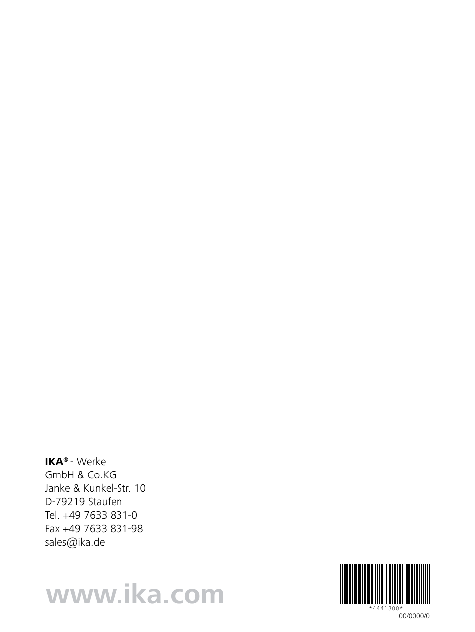 IKA RV 10 control FLEX auto User Manual | Page 172 / 172