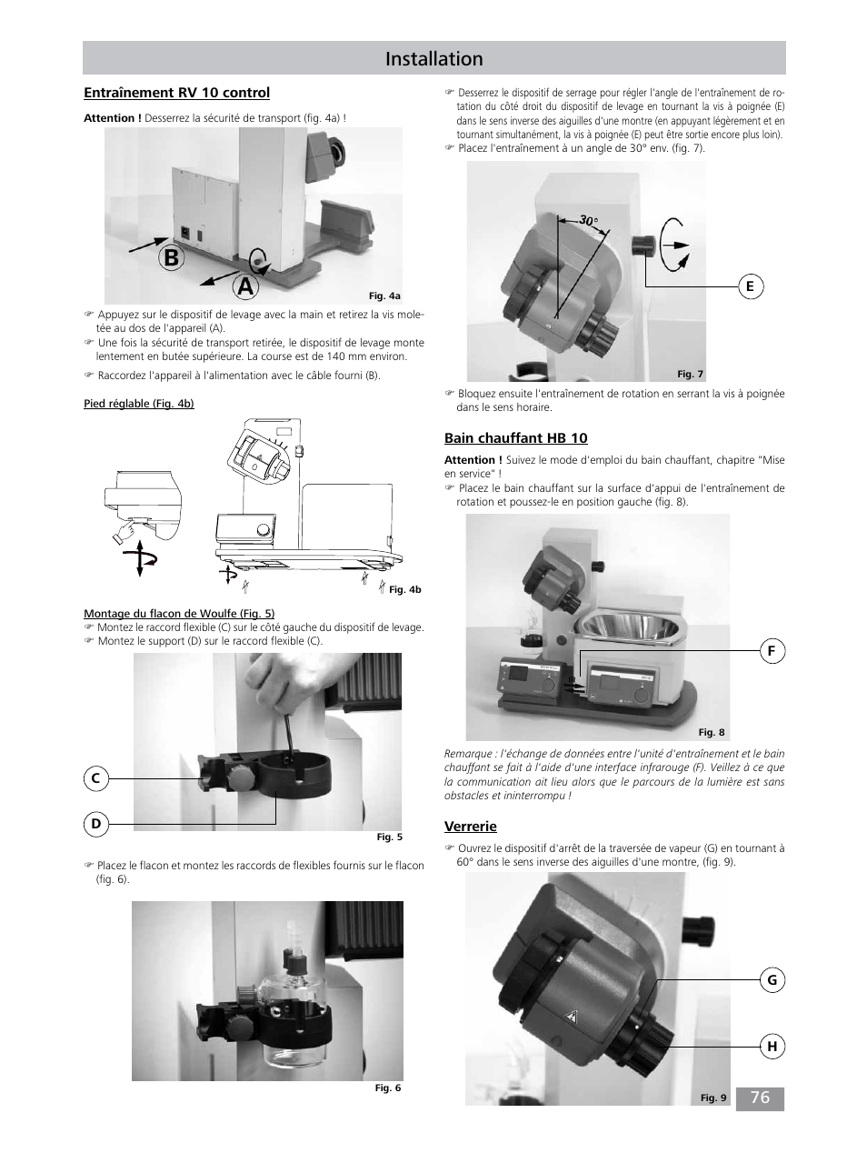 Installation | IKA RV 10 control FLEX auto User Manual | Page 76 / 172