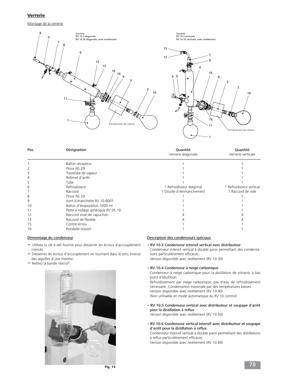 Verrerie | IKA RV 10 control FLEX auto User Manual | Page 78 / 172