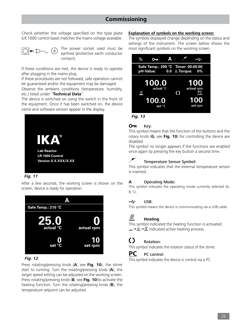 Commissioning | IKA LR 1000 control Package User Manual | Page 26 / 104