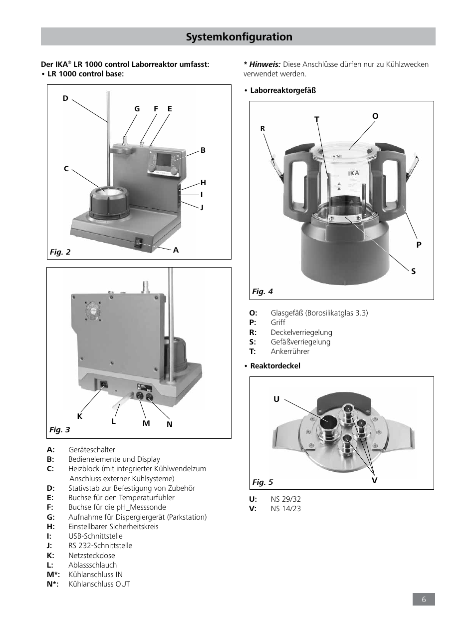 Systemkonfiguration | IKA LR 1000 control Package User Manual | Page 6 / 104