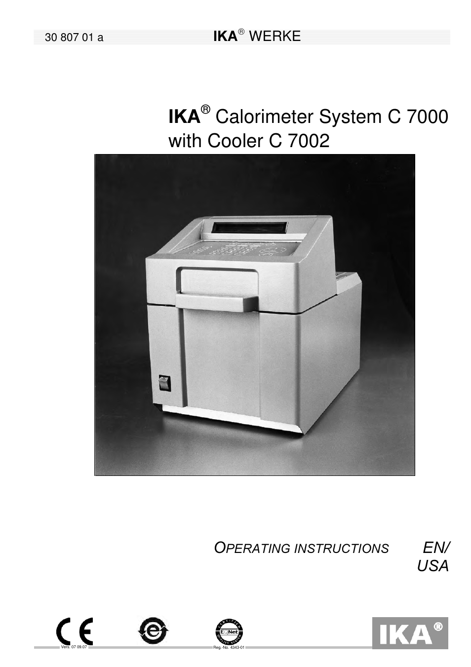 IKA C 7000 Grundausstattung Set 2 User Manual | 74 pages