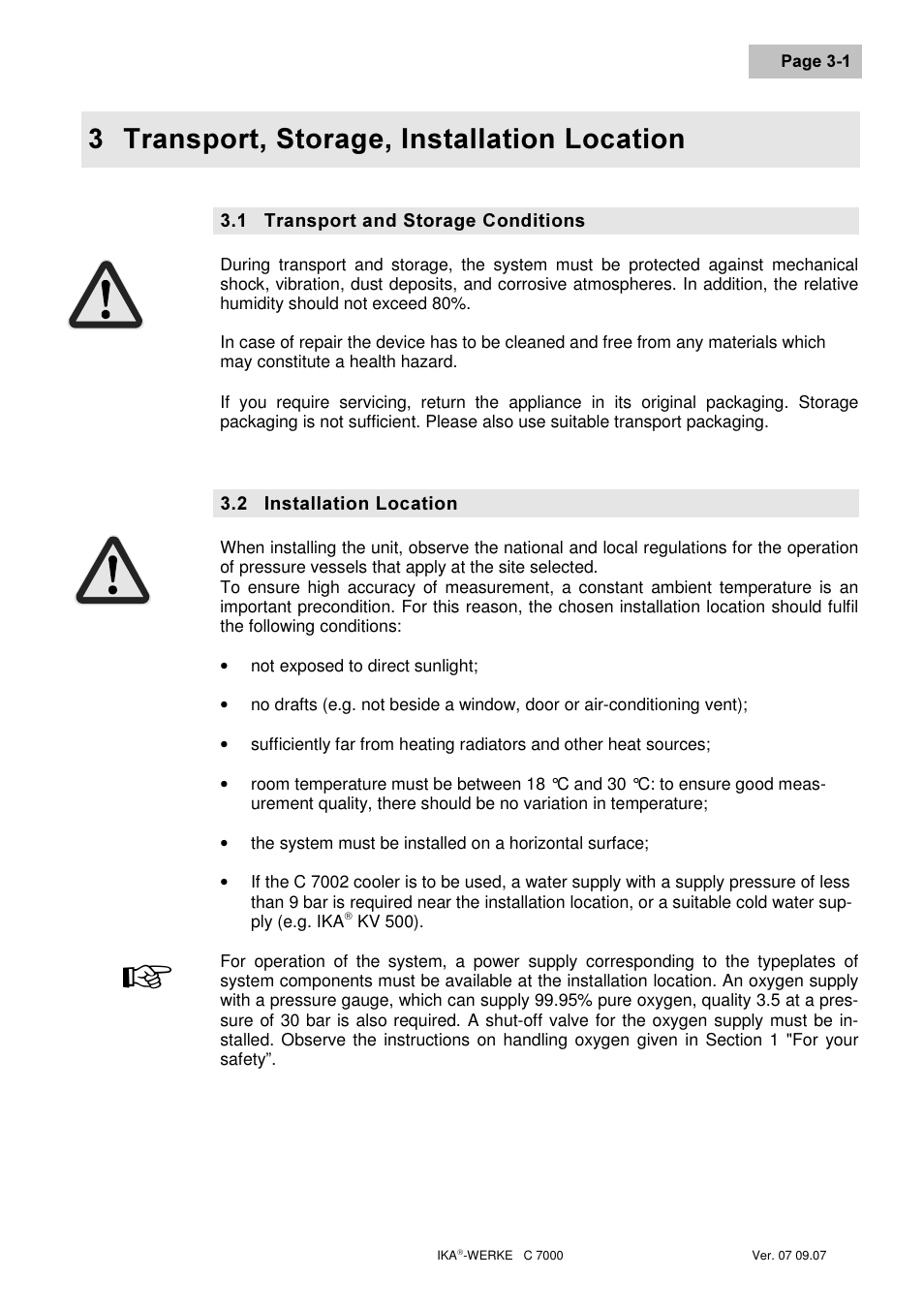 7udqvsruw 6wrudjh ,qvwdoodwlrq /rfdwlrq | IKA C 7000 Grundausstattung Set 2 User Manual | Page 15 / 74