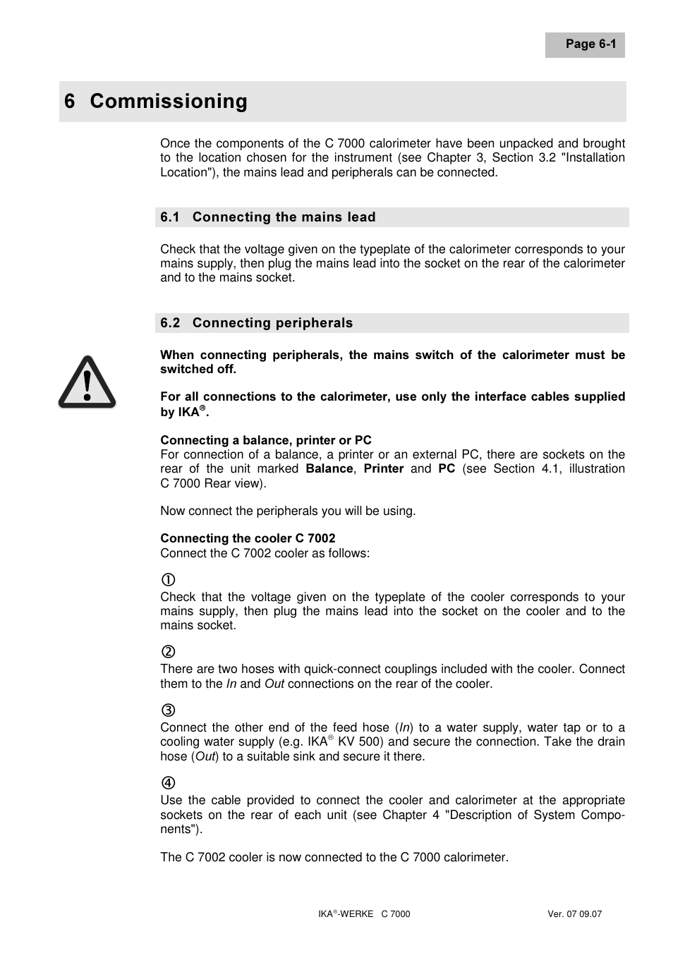 Rpplvvlrqlqj | IKA C 7000 Grundausstattung Set 2 User Manual | Page 27 / 74