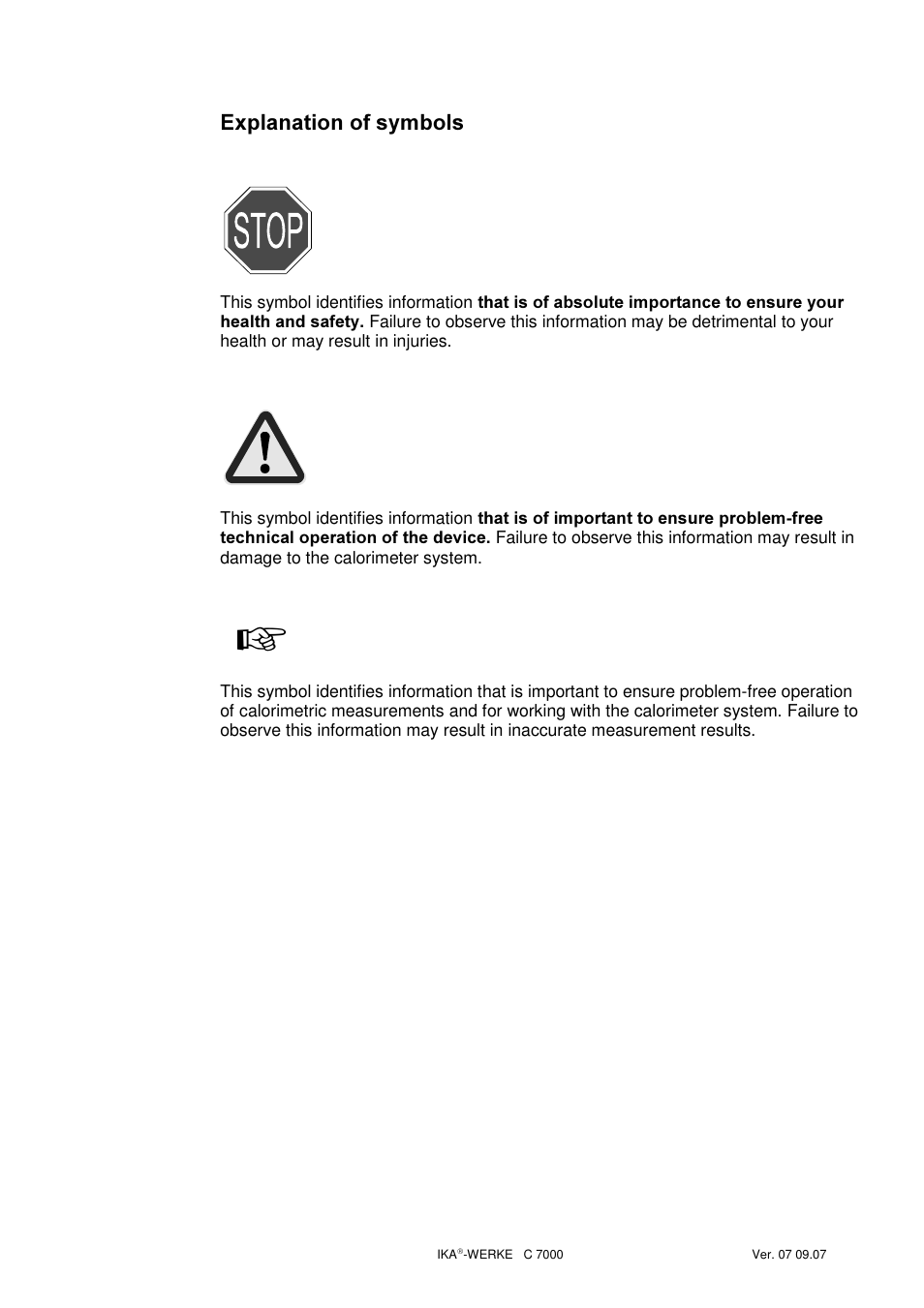 Sodqdwlrq ri v\perov | IKA C 7000 Grundausstattung Set 2 User Manual | Page 4 / 74