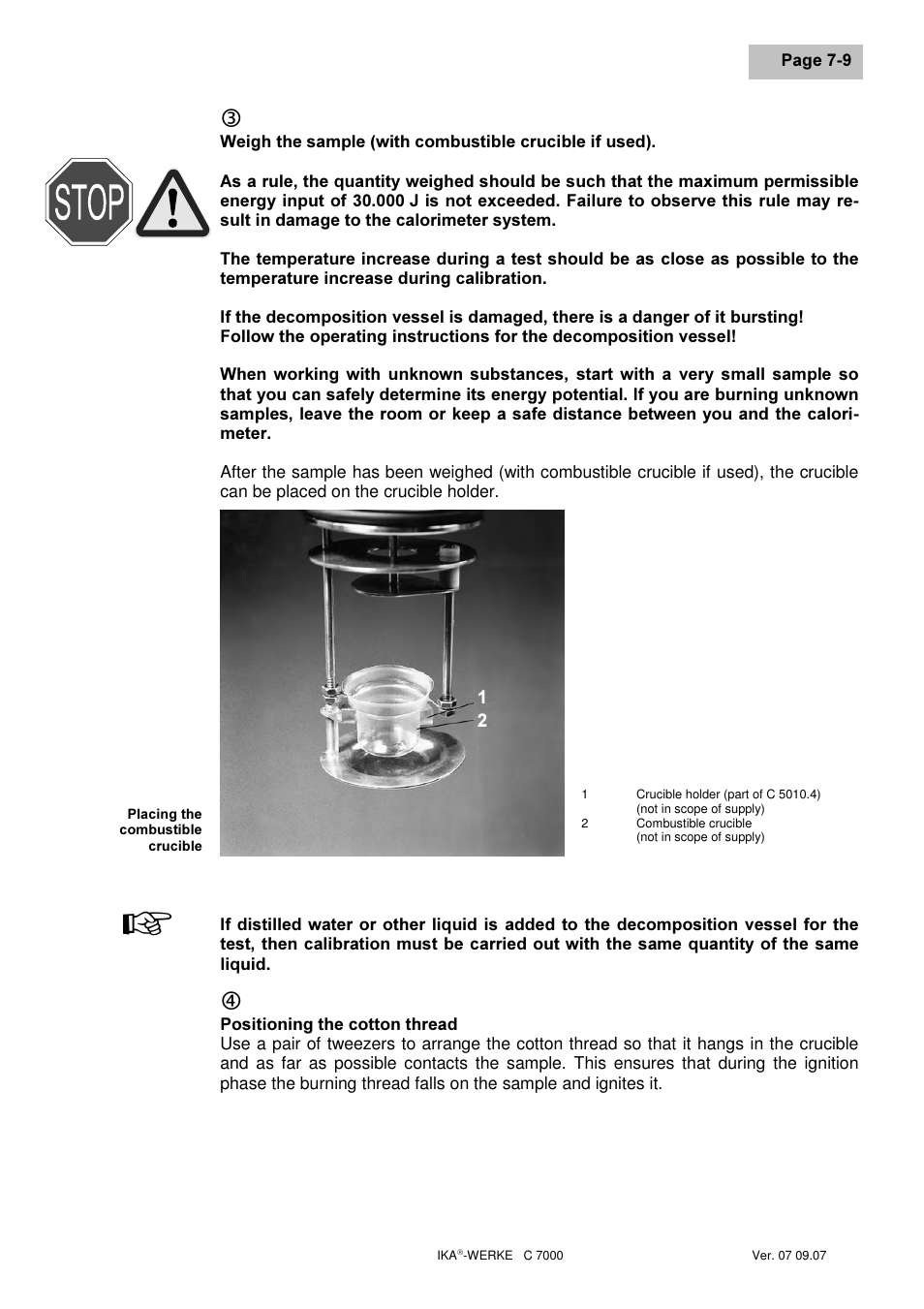 IKA C 7000 Grundausstattung Set 2 User Manual | Page 47 / 74
