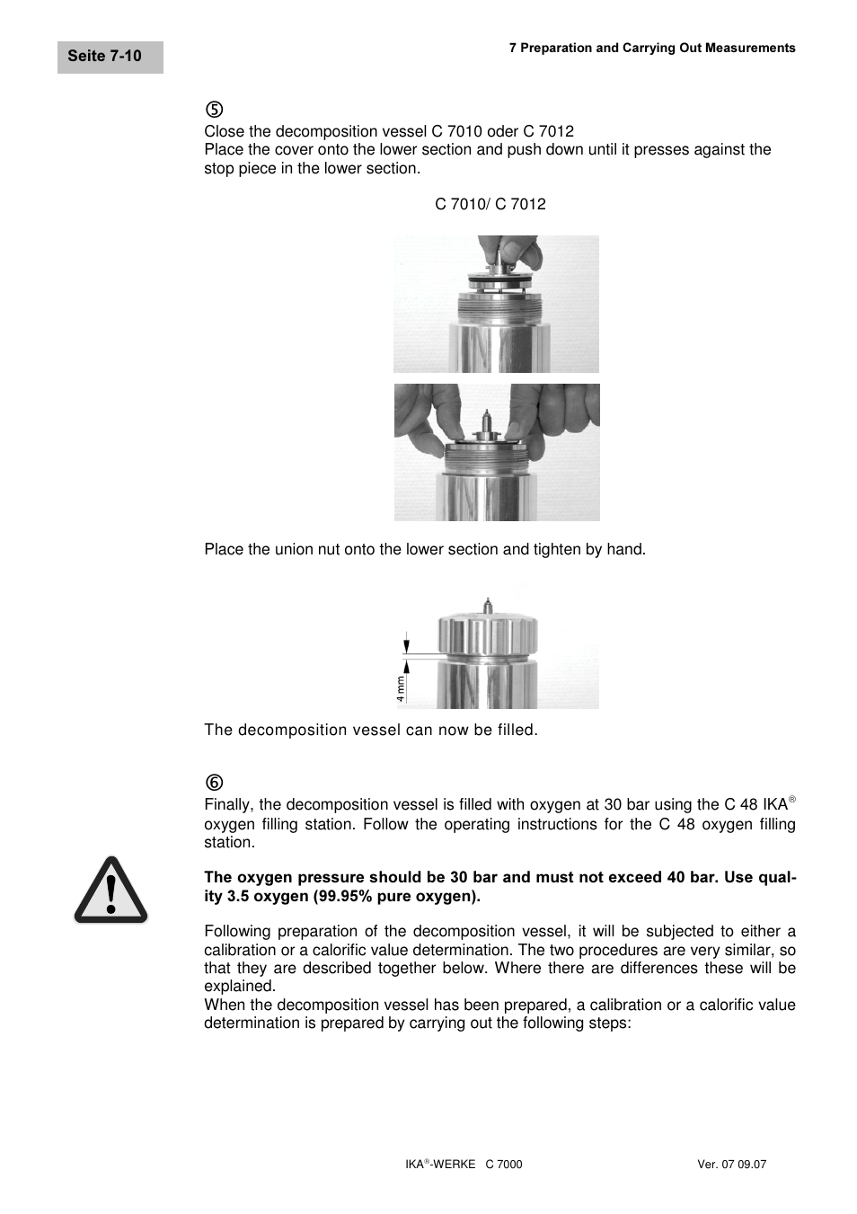 IKA C 7000 Grundausstattung Set 2 User Manual | Page 48 / 74