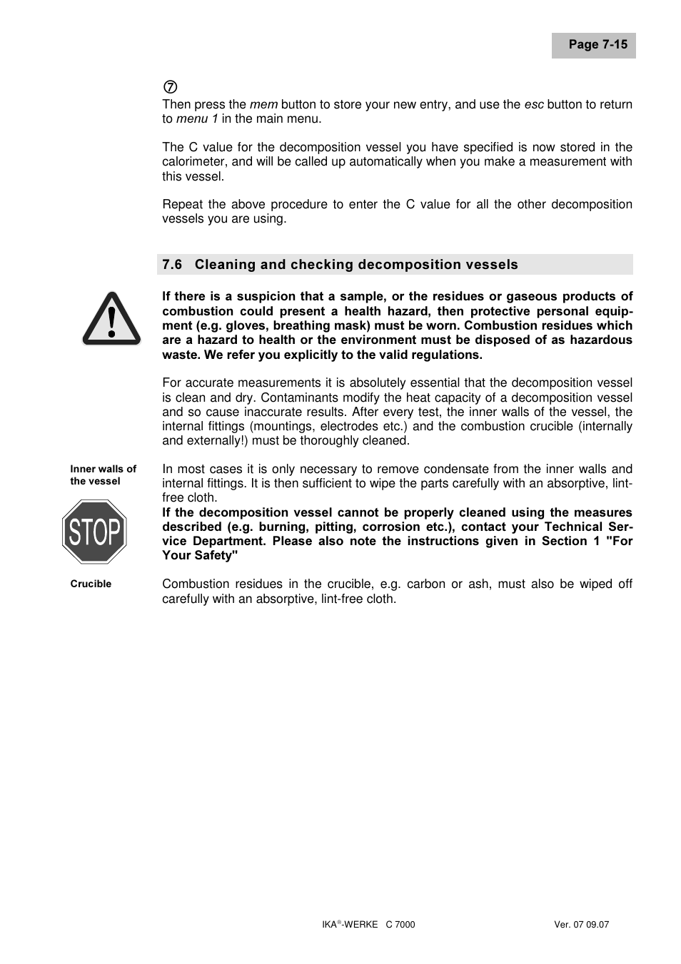 IKA C 7000 Grundausstattung Set 2 User Manual | Page 53 / 74