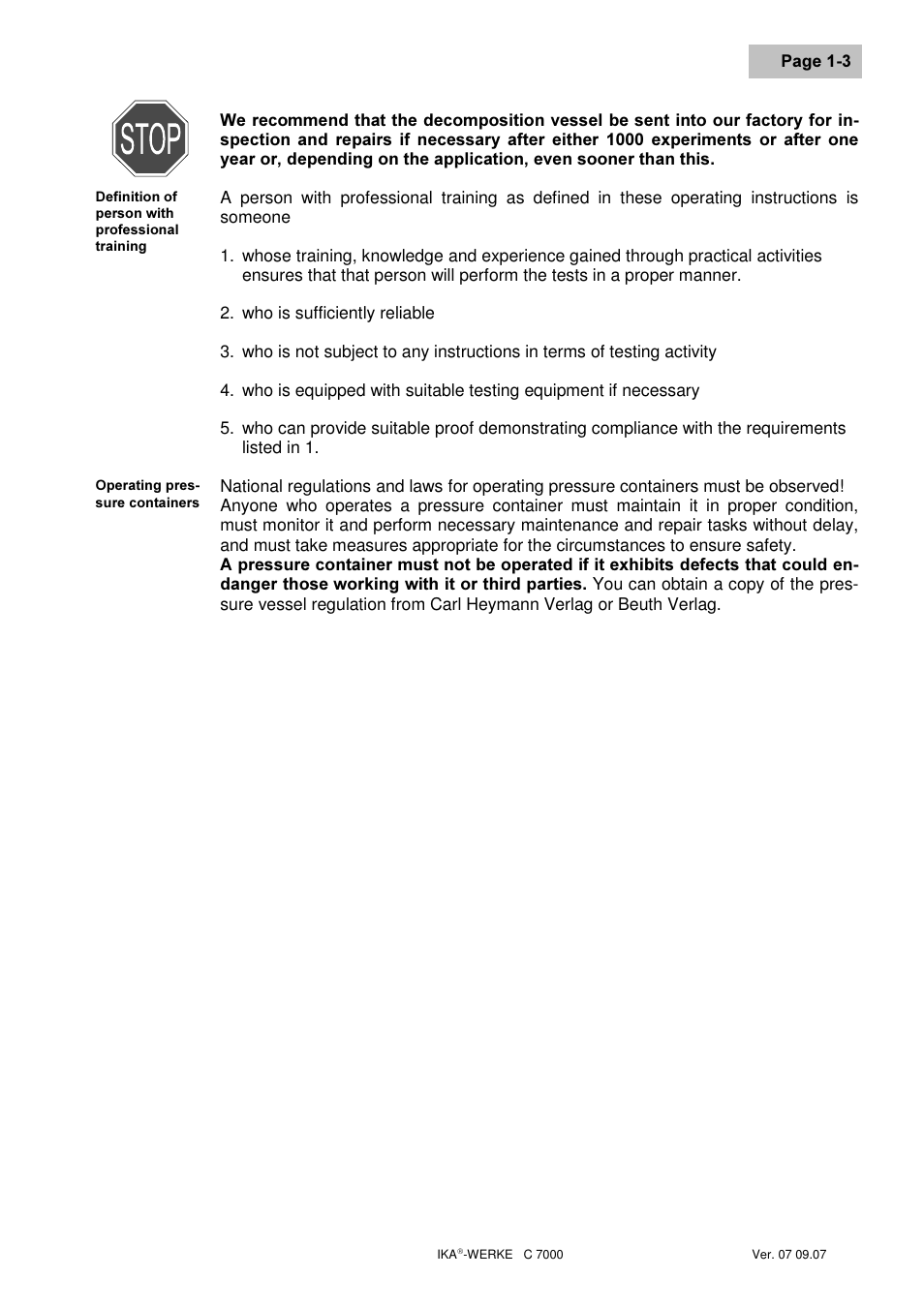 IKA C 7000 Grundausstattung Set 2 User Manual | Page 9 / 74
