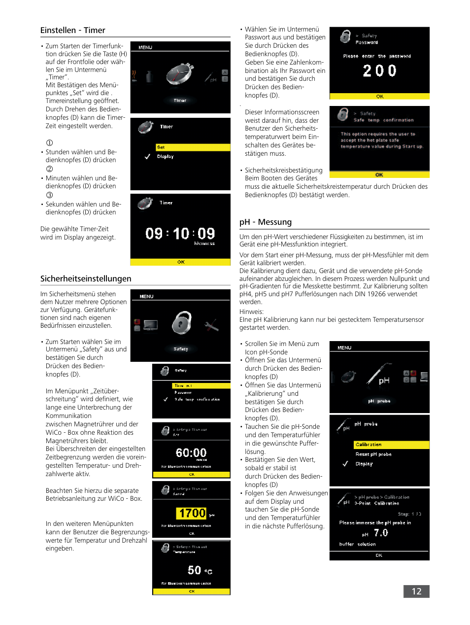 IKA RET control-visc User Manual | Page 12 / 88