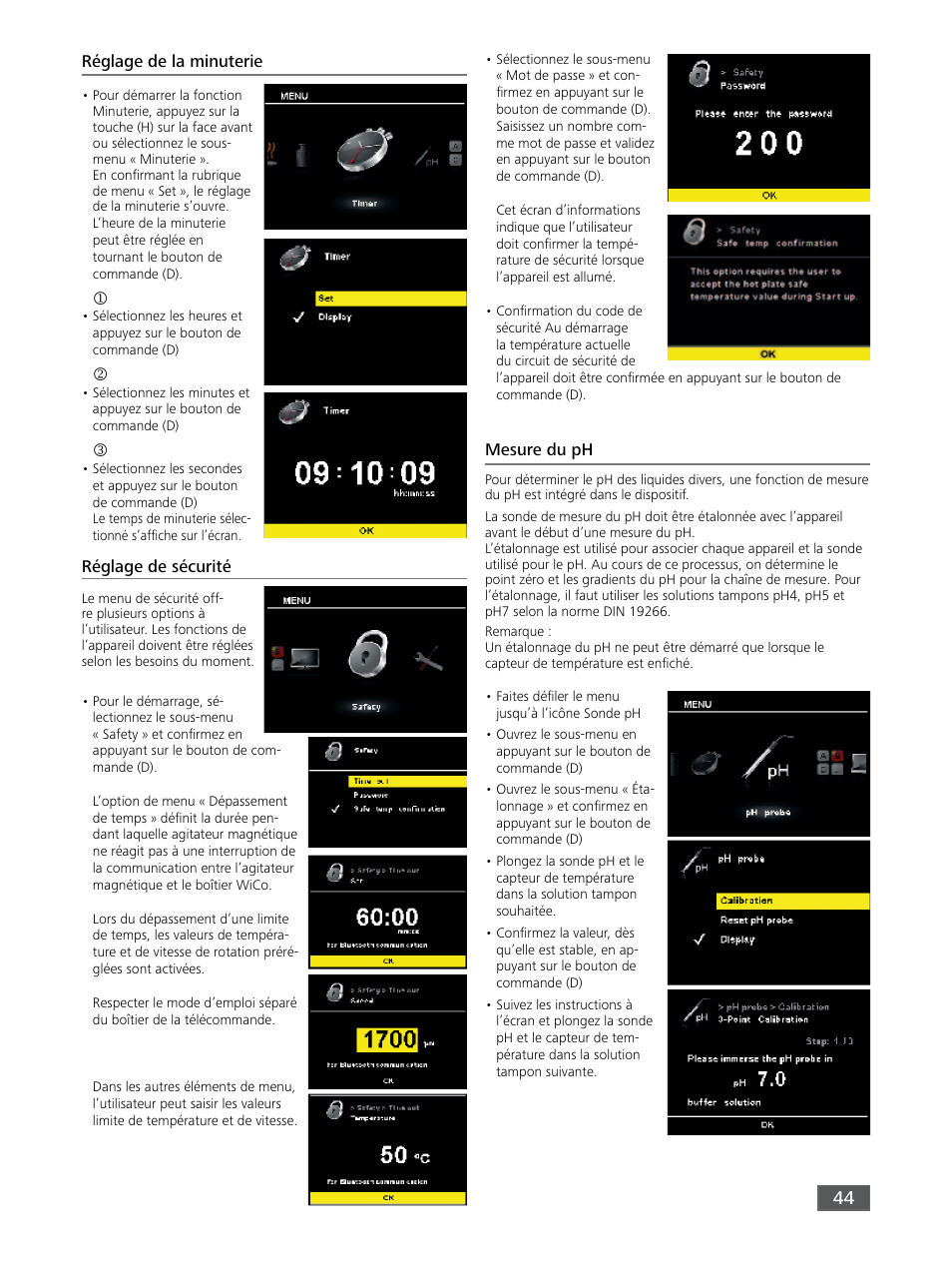 IKA RET control-visc User Manual | Page 44 / 88
