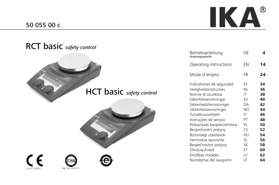 IKA RCT basic User Manual | 68 pages