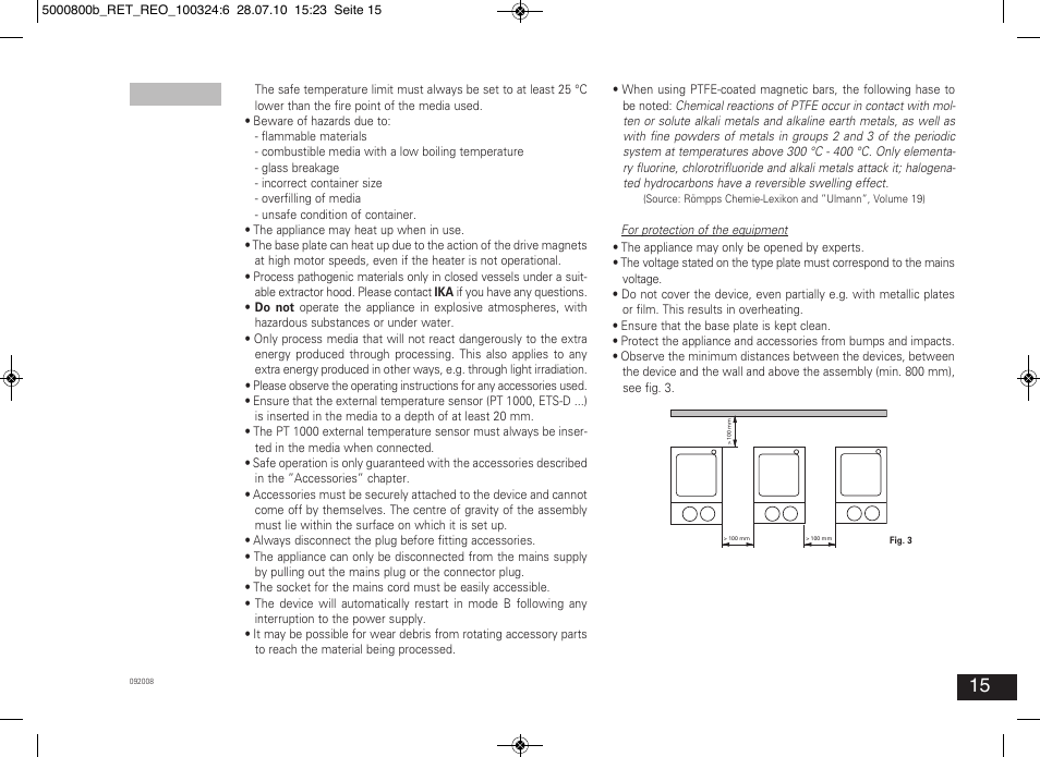 IKA RET basic User Manual | Page 15 / 67